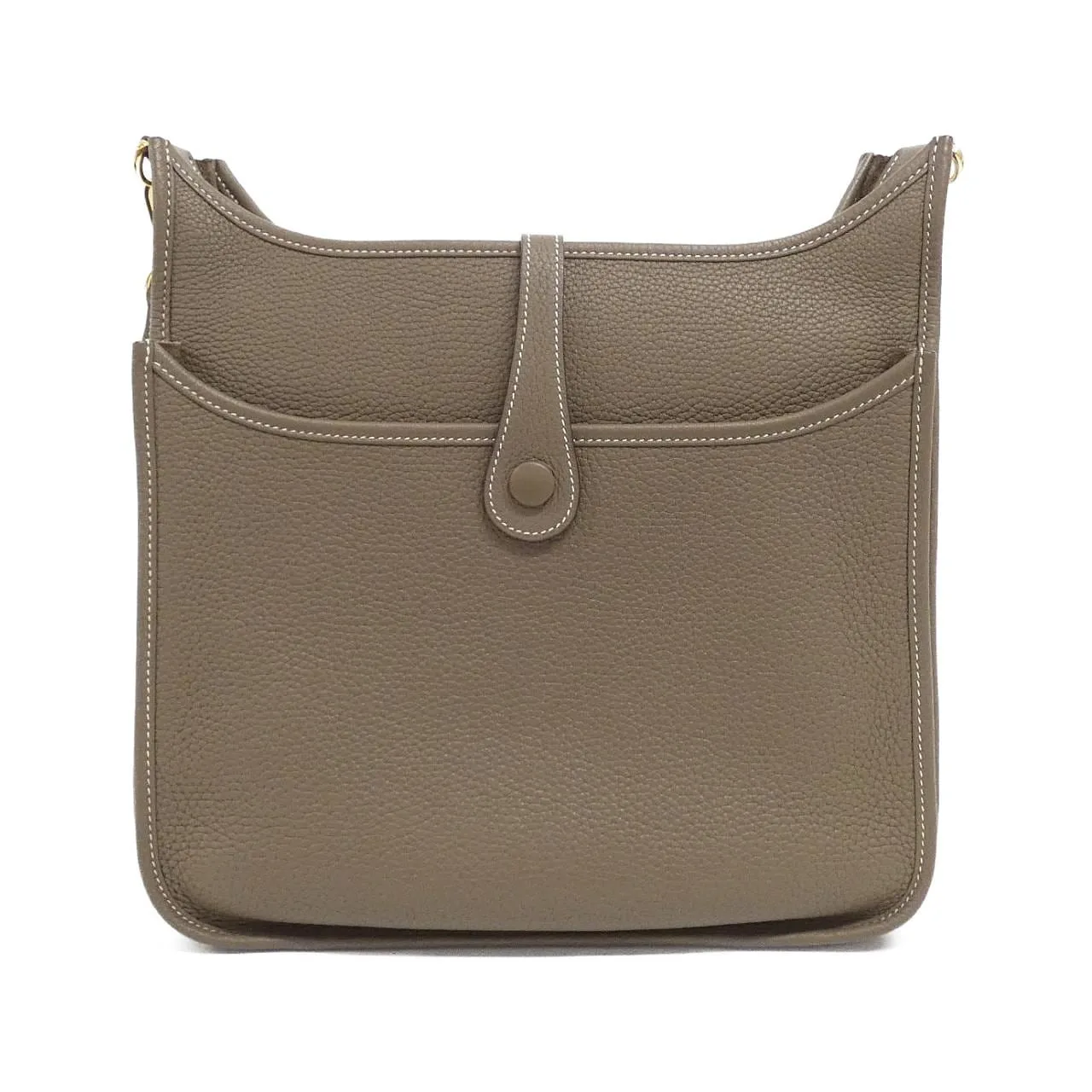 HERMES Evelyne 056277CC Shoulder Clemence Etoupe Clemence Leather Rank A - Thumbnail 2