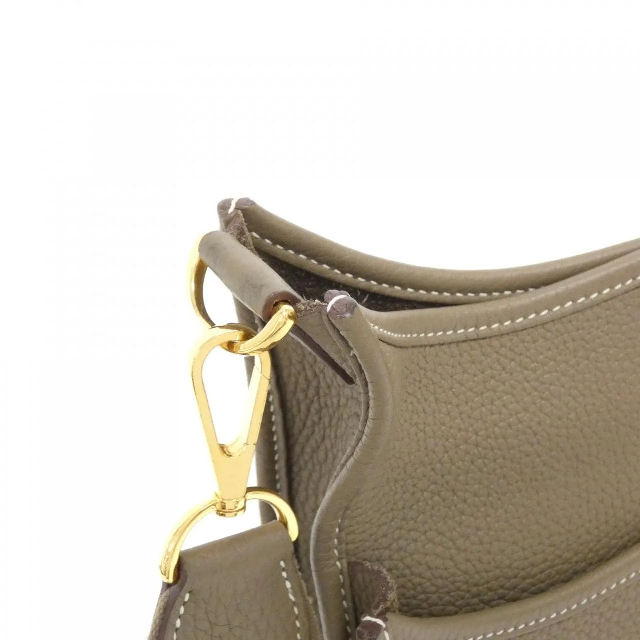 HERMES Evelyne 056277CC Shoulder Clemence Etoupe Clemence Leather Rank A - Thumbnail 5