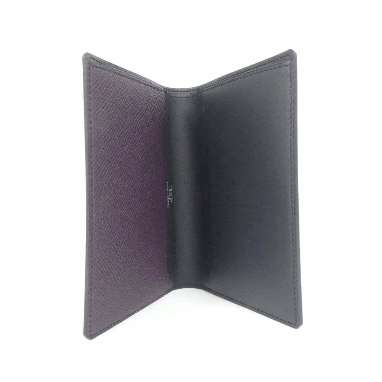 HERMES Coin Case Epsom Black Epsom Leather Rank A - Thumbnail 3