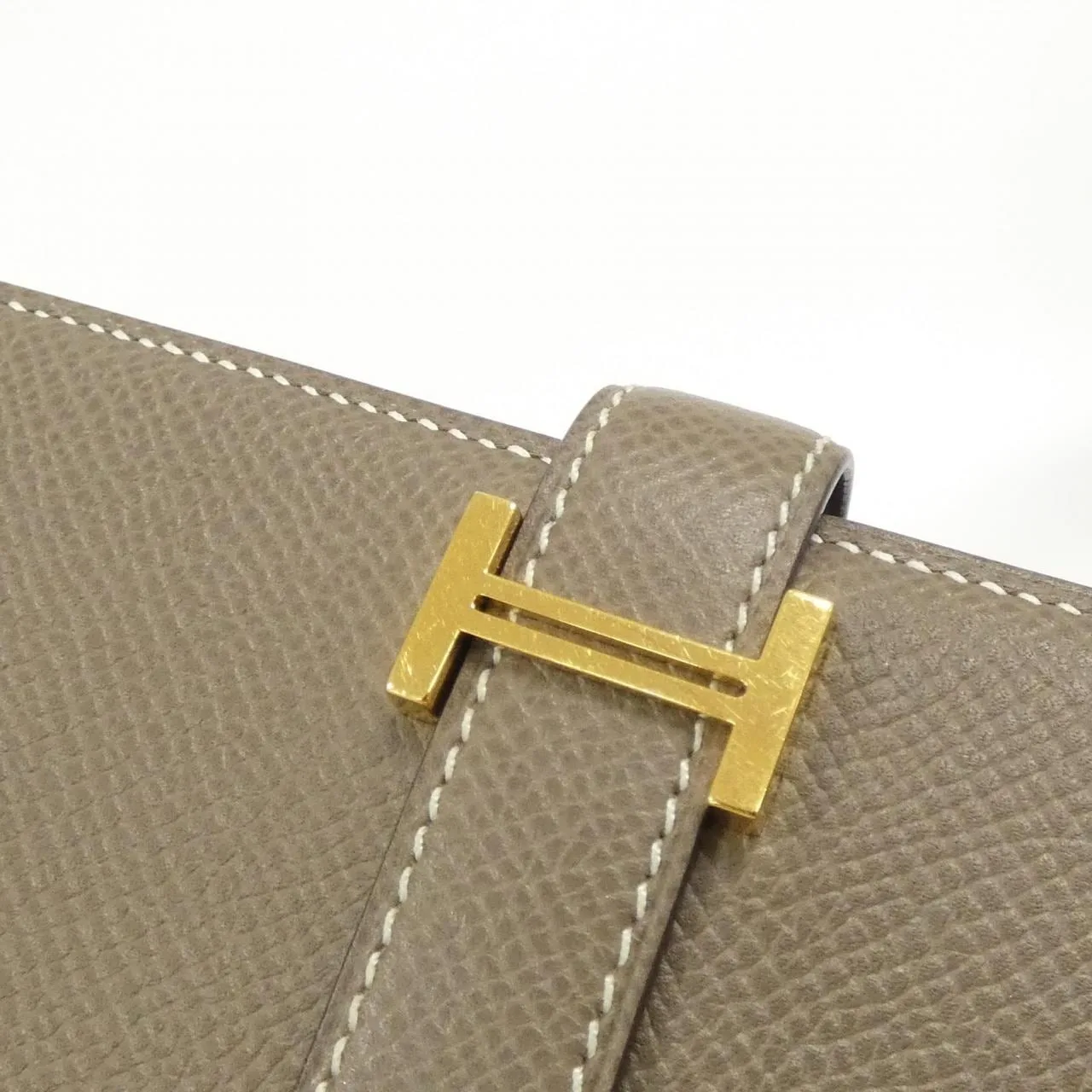 HERMES 039785CC Wallet Epsom Etoupe Epsom Leather Rank A - Thumbnail 4