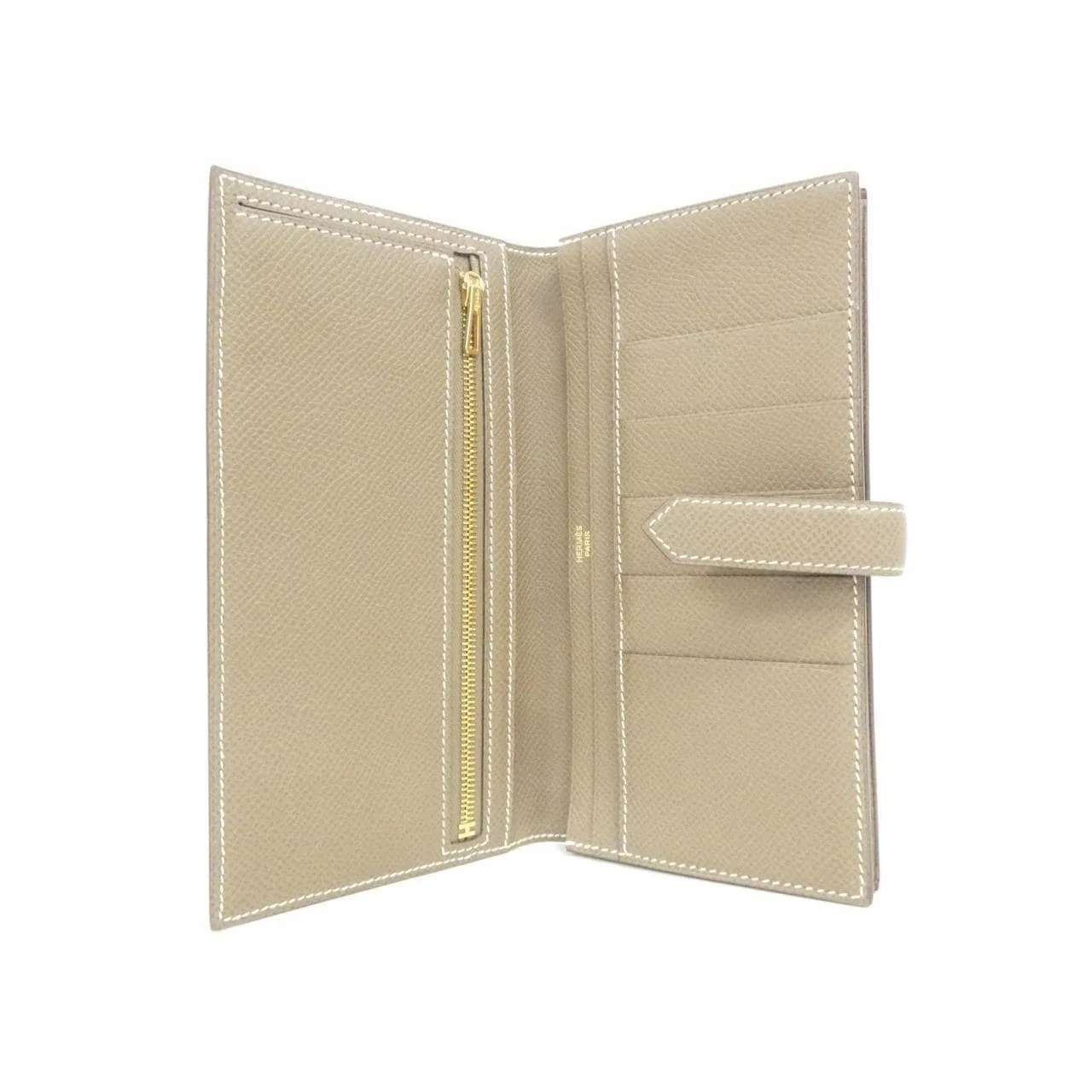 HERMES 039785CC Wallet Epsom Etoupe Epsom Leather Rank A - Thumbnail 8