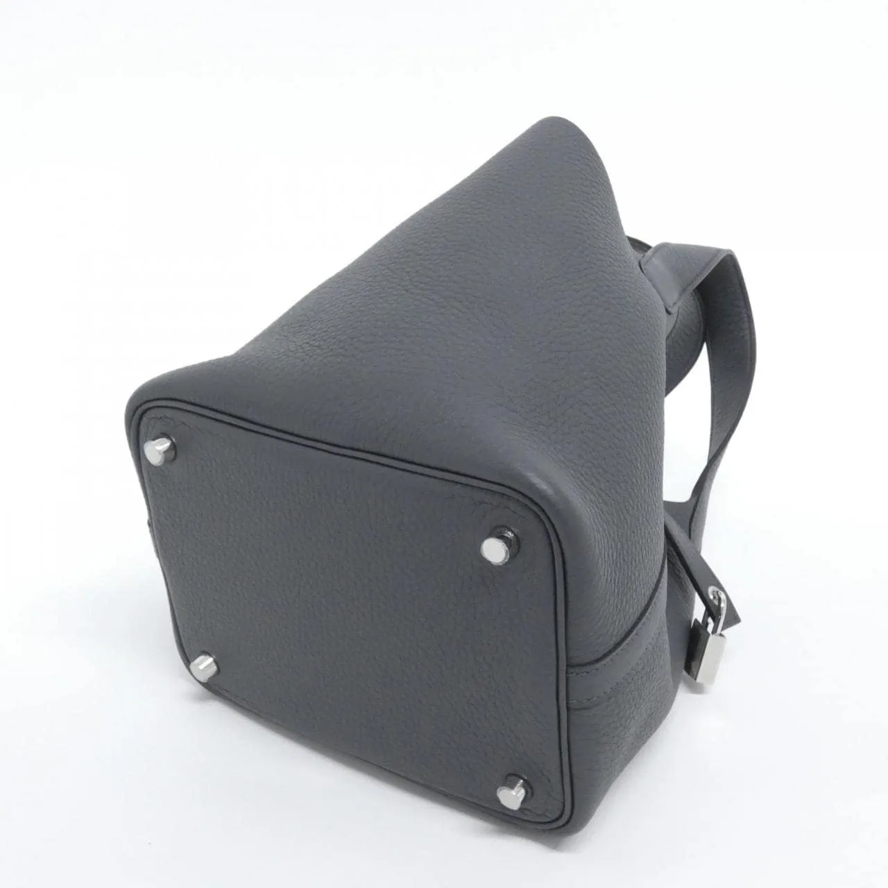 HERMES Picotin 056289CK Handbag Clemence Clemence Leather Unused - Thumbnail 2