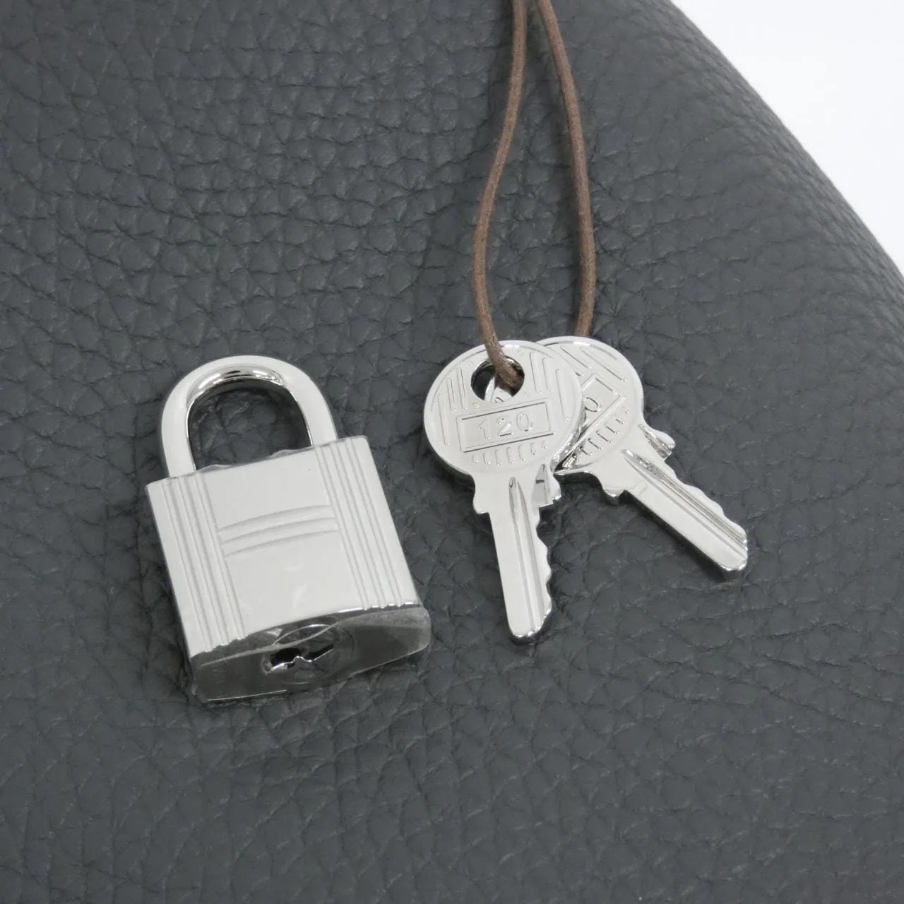 HERMES Picotin 056289CK Handbag Clemence Clemence Leather Unused - Thumbnail 3