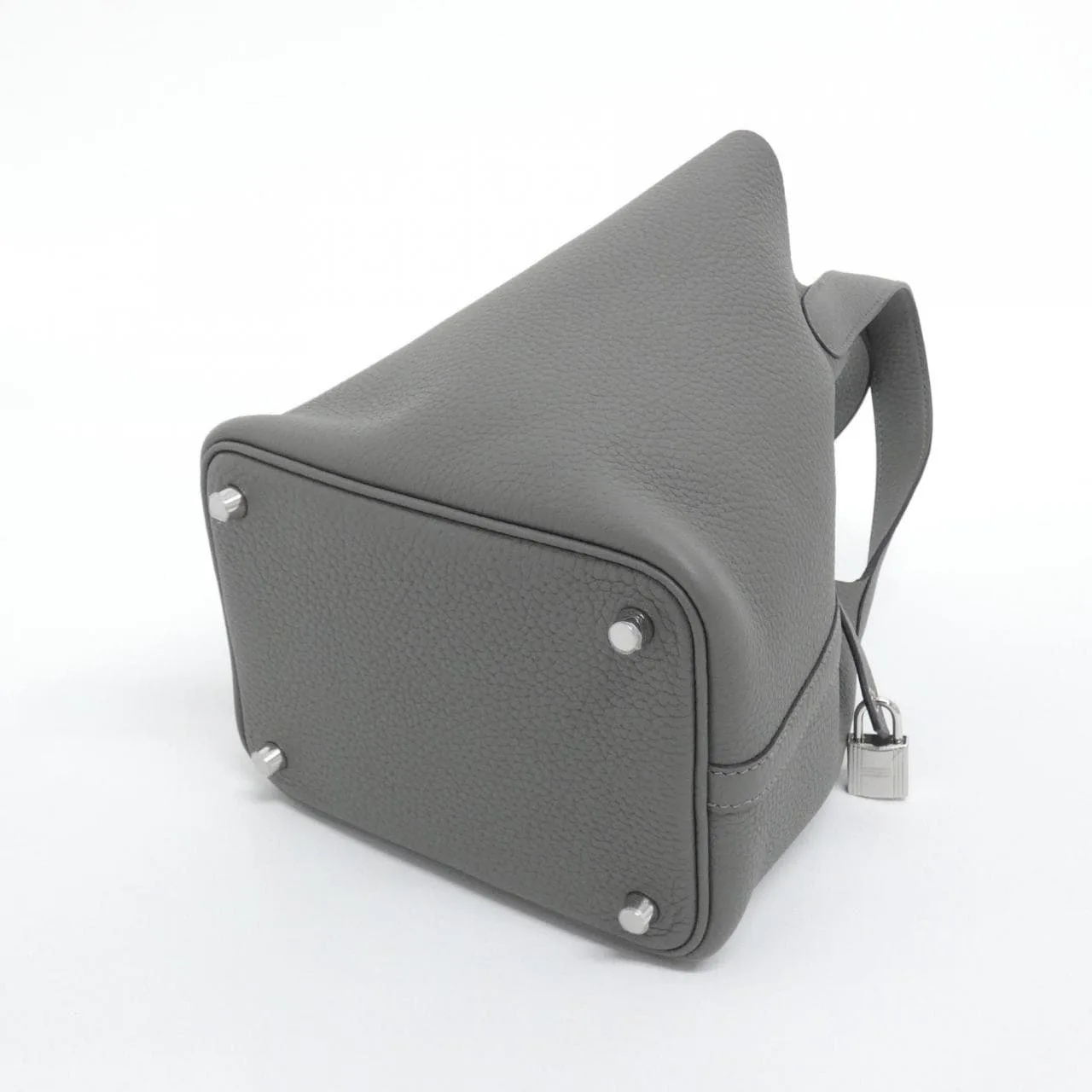 HERMES Picotin 056289CK Handbag Clemence Clemence Leather Unused - Thumbnail 2