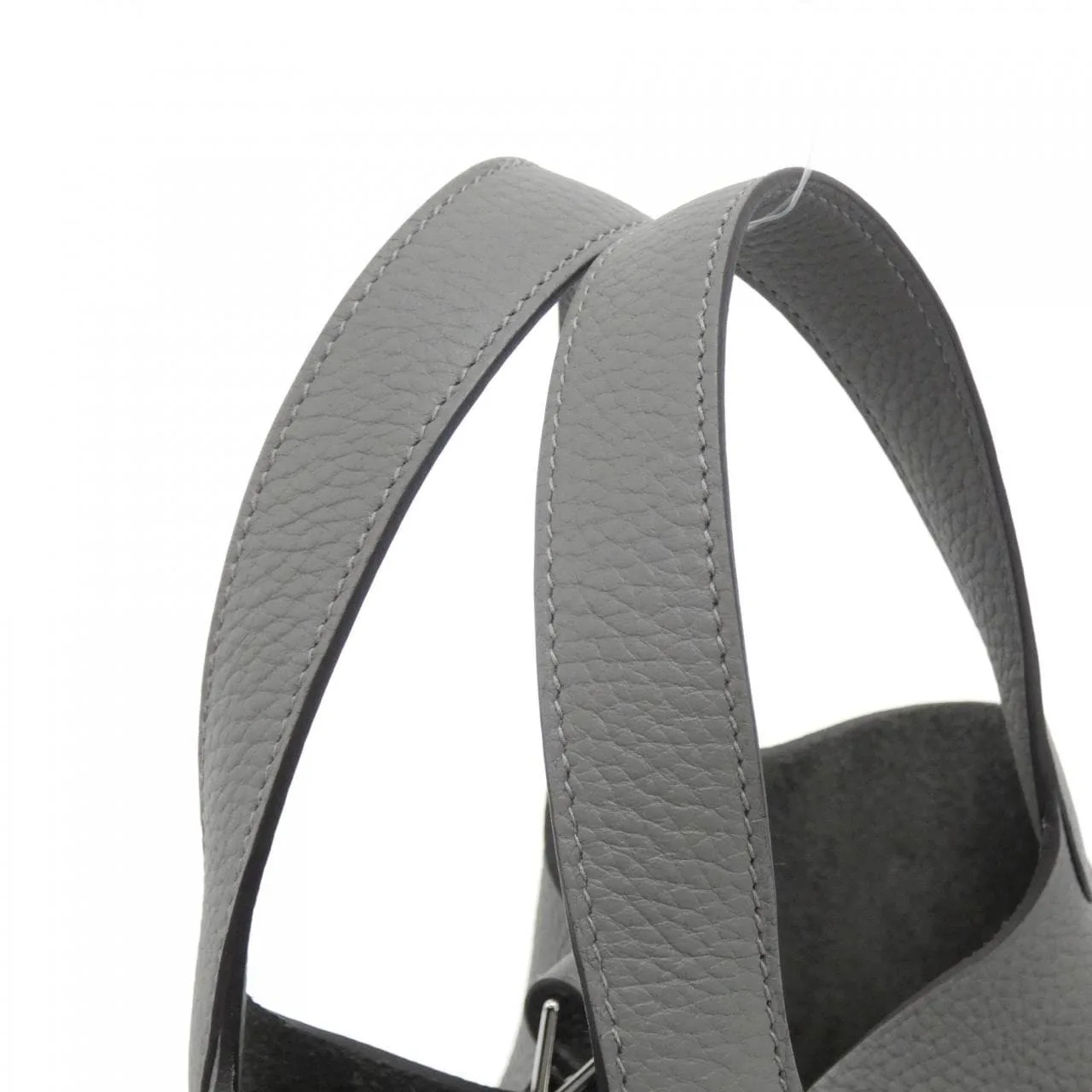 HERMES Picotin 056289CK Handbag Clemence Clemence Leather Unused - Thumbnail 4