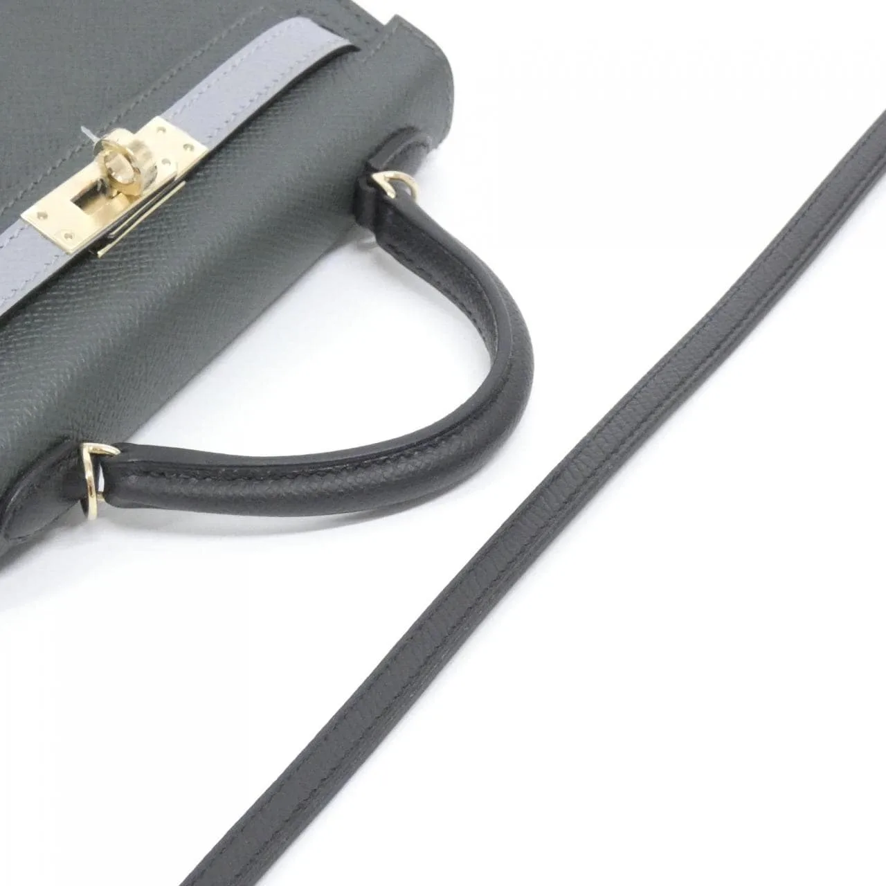 HERMES Kelly 082732CP Handbag Epsom Black Epsom Leather Unused - Thumbnail 4