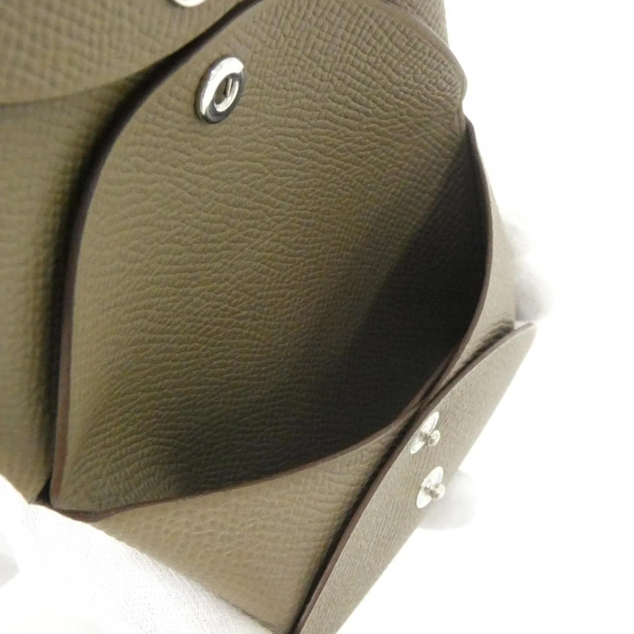 HERMES 083035CK Coin Case Epsom Etoupe Epsom Leather Unused - Thumbnail 3