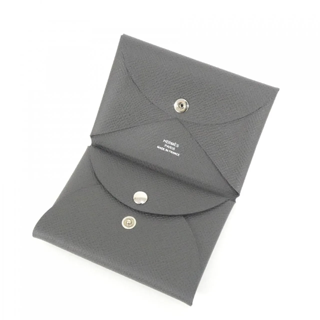 HERMES 083035CK Coin Case Epsom Black Epsom Leather Rank A - Thumbnail 3