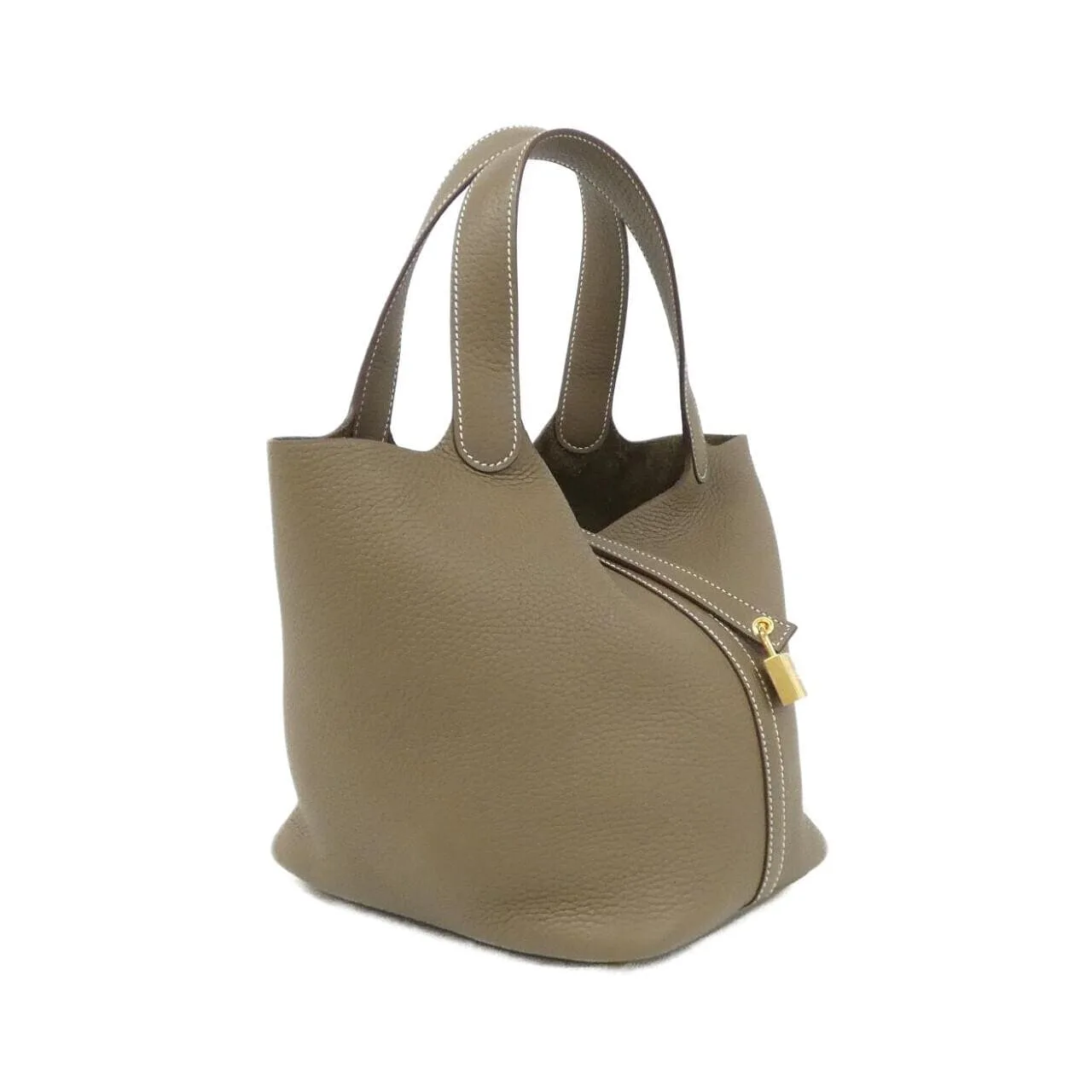 HERMES Picotin 060991CC Handbag Clemence
