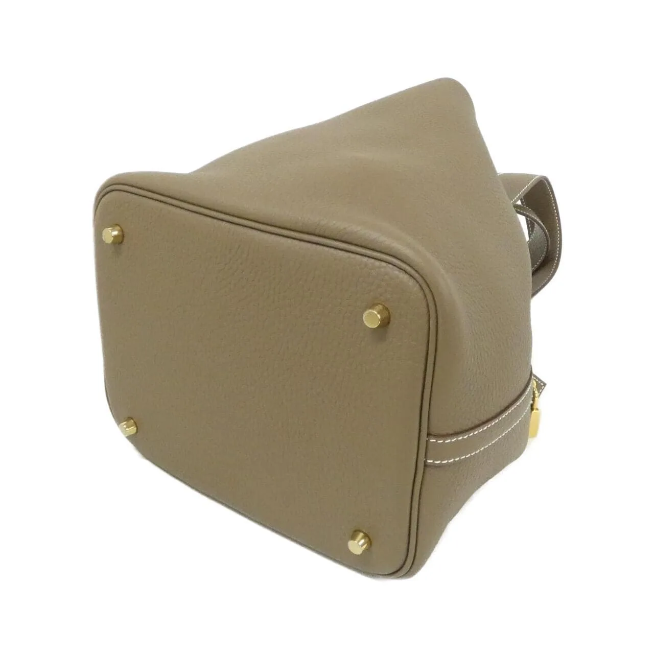 HERMES Picotin 060991CC Handbag Clemence Etoupe Clemence 皮 未使用品 - 縮圖 2