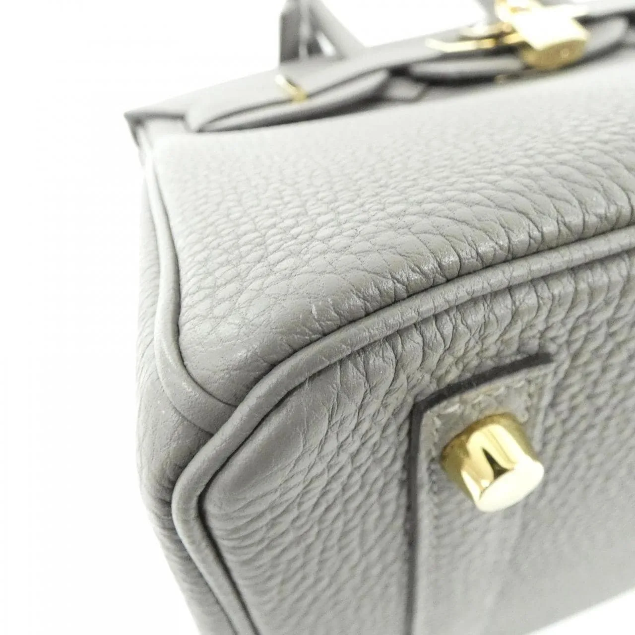 HERMES Birkin 044577CP Handbag Togo Black Togo Leather Rank A - Thumbnail 3