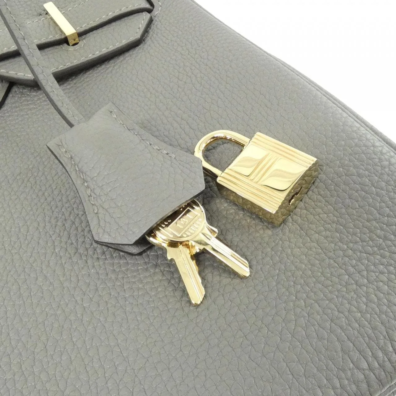 HERMES Birkin 044577CP Handbag Togo Black Togo Leather Rank A - Thumbnail 4