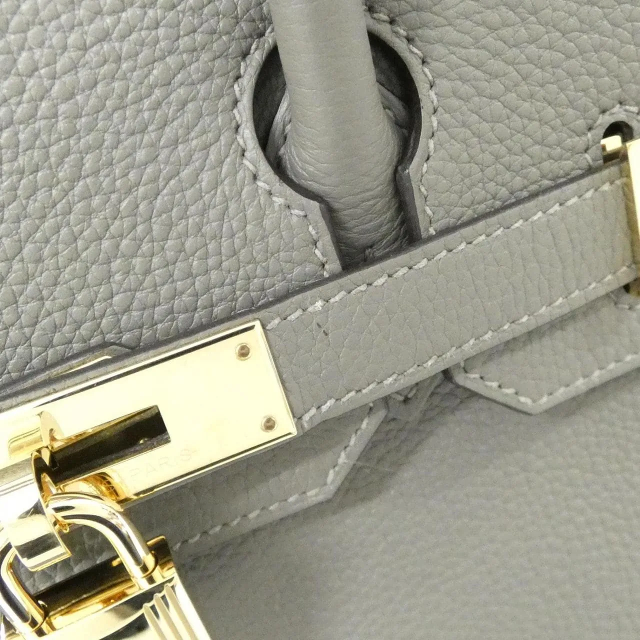 HERMES Birkin 044577CP Handbag Togo Black Togo Leather Rank A - Thumbnail 5