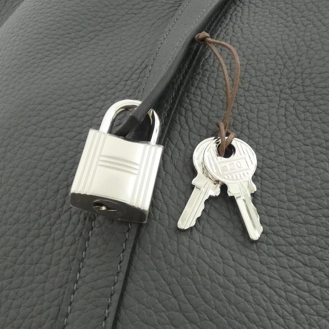 HERMES Picotin 056289CK Handbag Clemence Clemence Leather Unused - Thumbnail 3