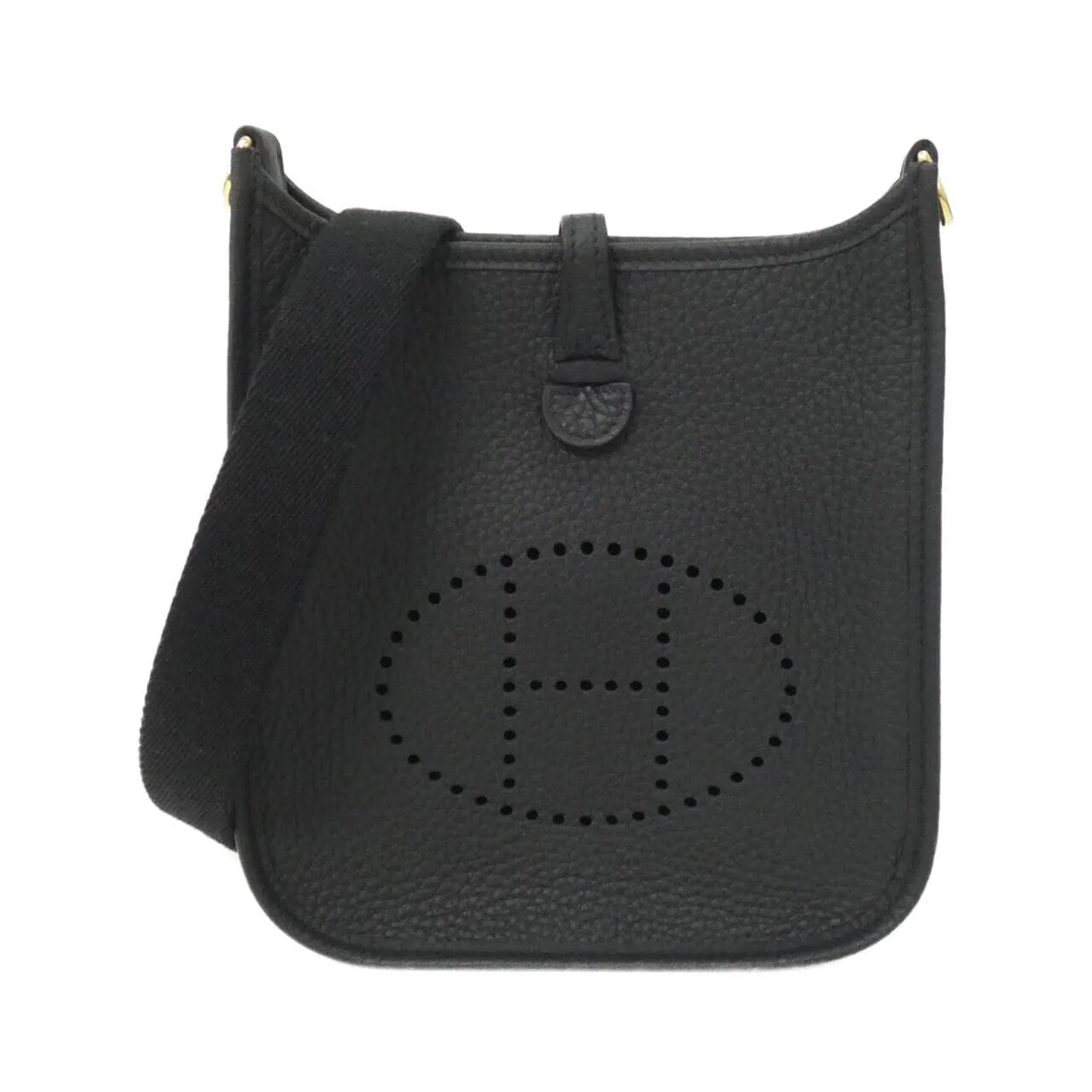 HERMES Evelyne 085945CC Shoulder Clemence Black