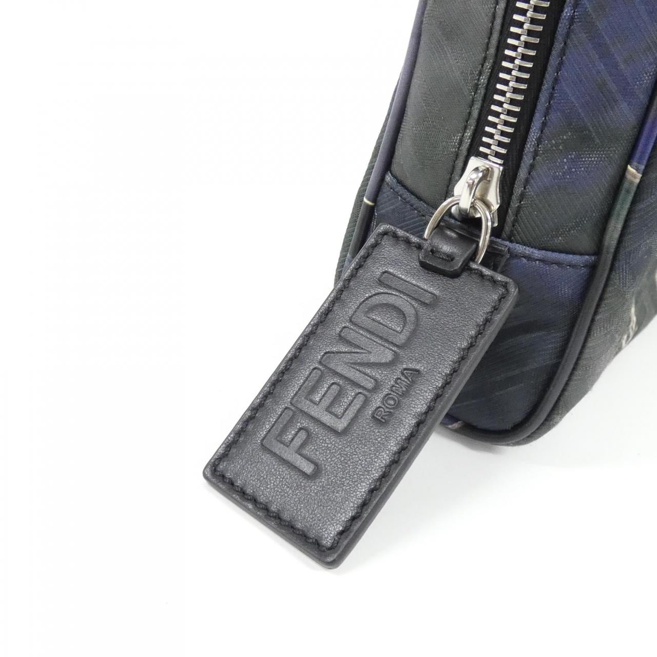 FENDI 7N0116 AHUE Pouch Canvas 4