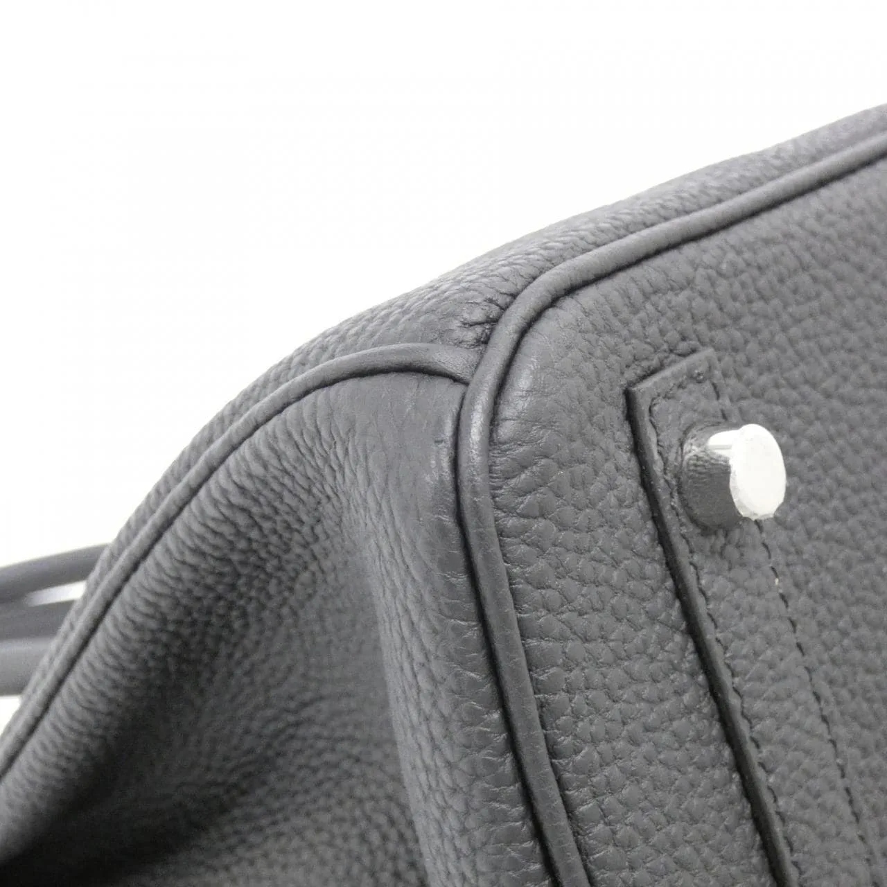 HERMES Birkin 030520CK Handbag Togo Black Togo Leather Rank A - Thumbnail 3