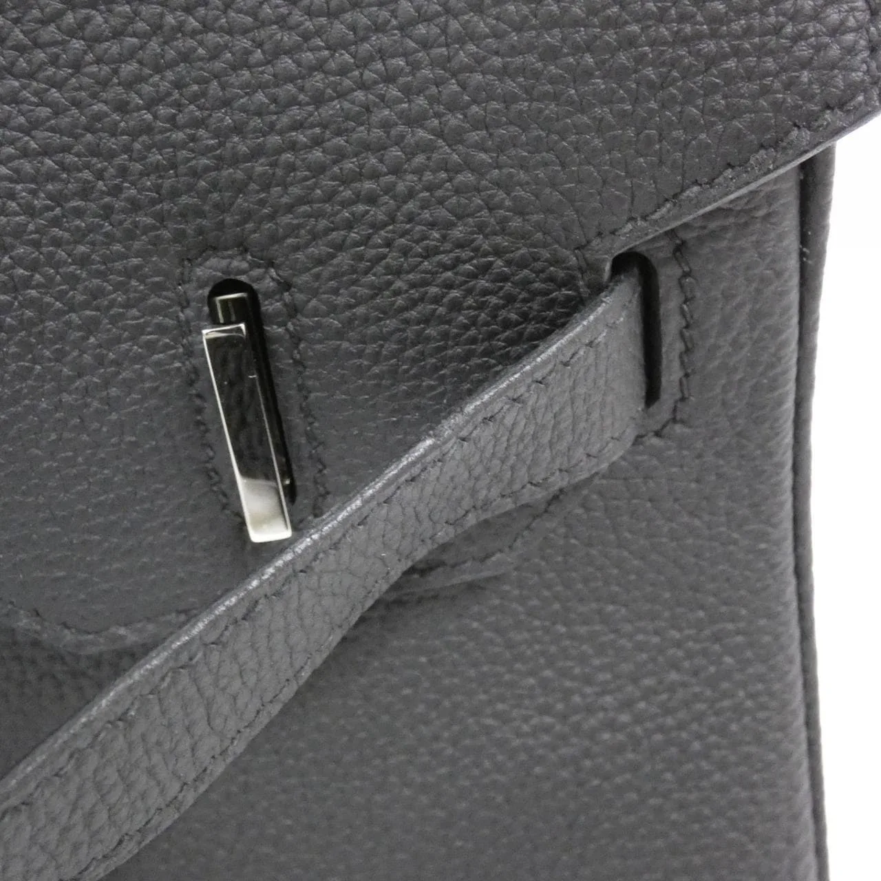 HERMES Birkin 030520CK Handbag Togo Black Togo Leather Rank A - Thumbnail 4