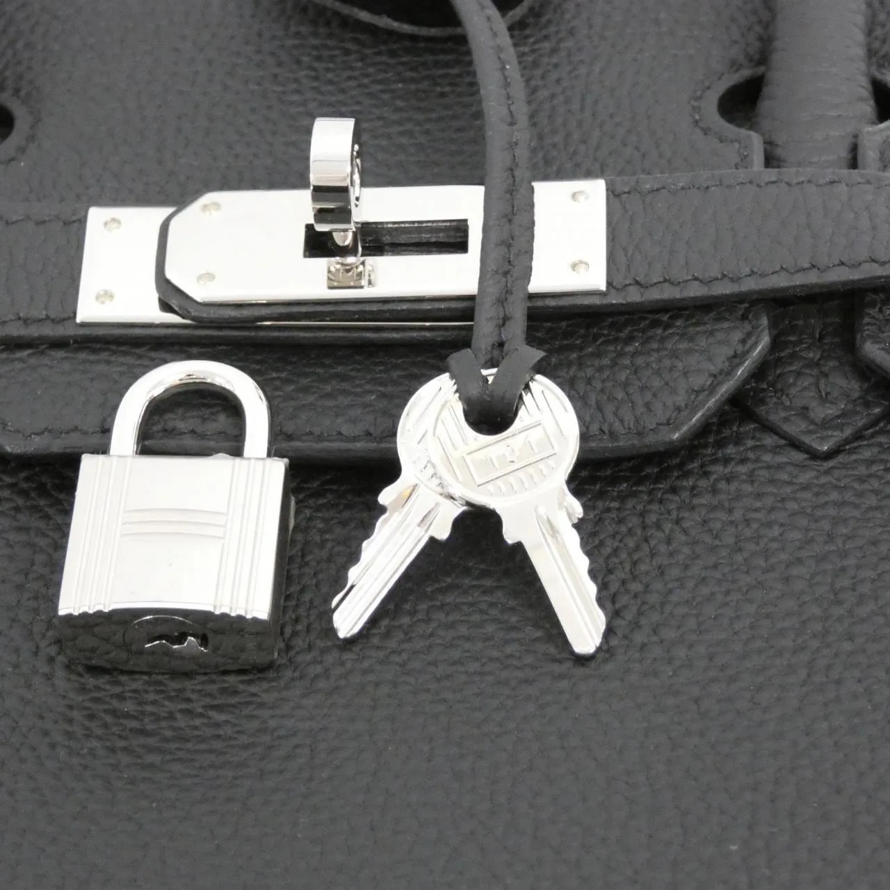 HERMES Birkin 030520CK Handbag Togo Black Togo Leather Rank A - Thumbnail 5
