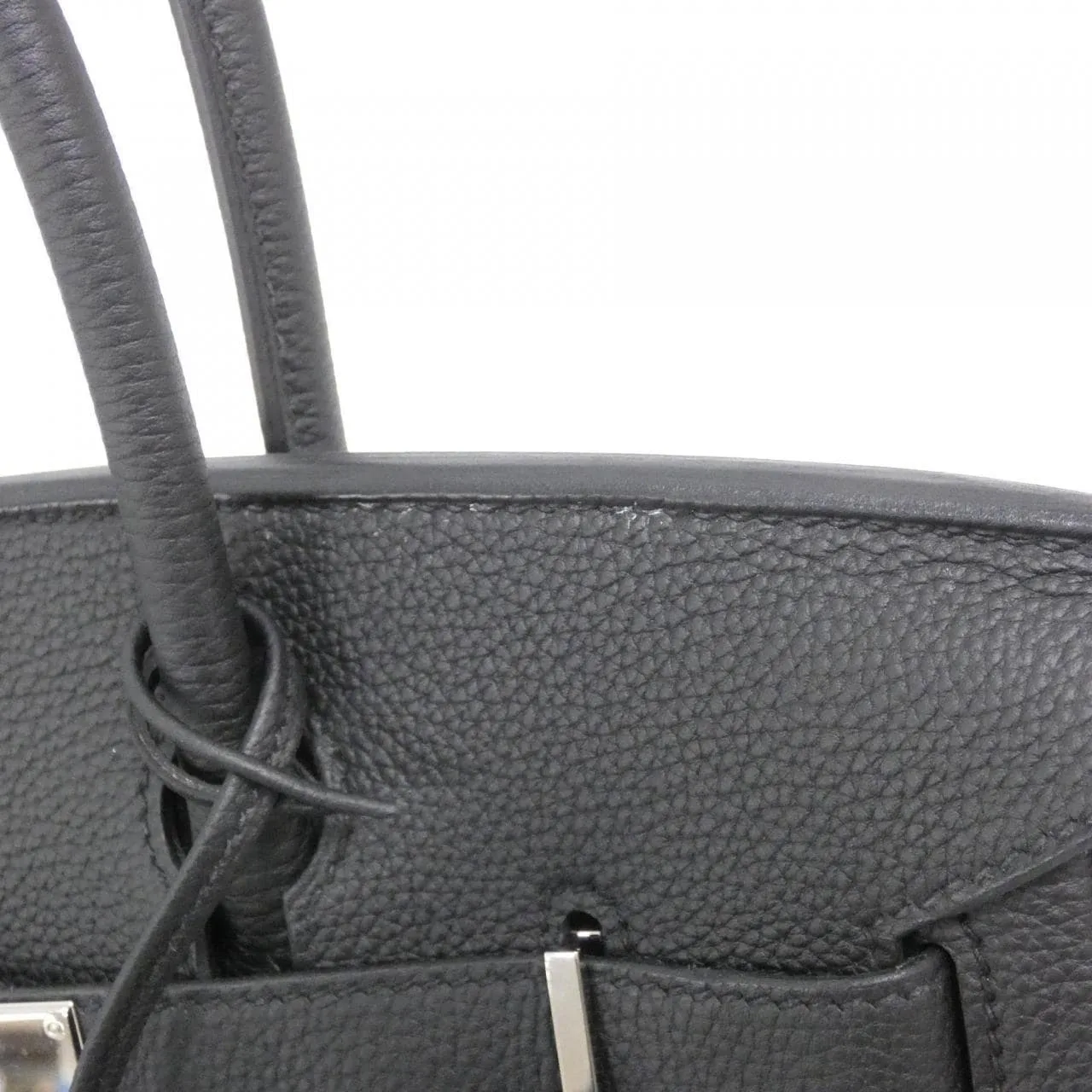 HERMES Birkin 030520CK Handbag Togo Black Togo Leather Rank A - Thumbnail 6