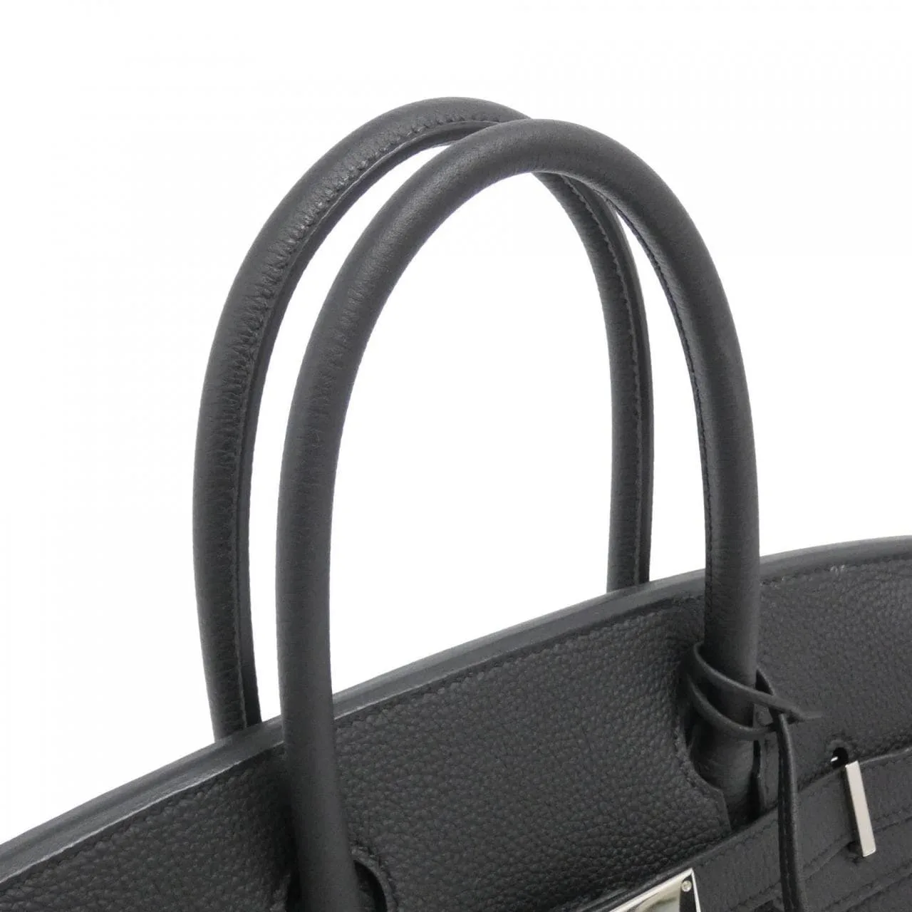 HERMES Birkin 030520CK Handbag Togo Black Togo Leather Rank A - Thumbnail 7