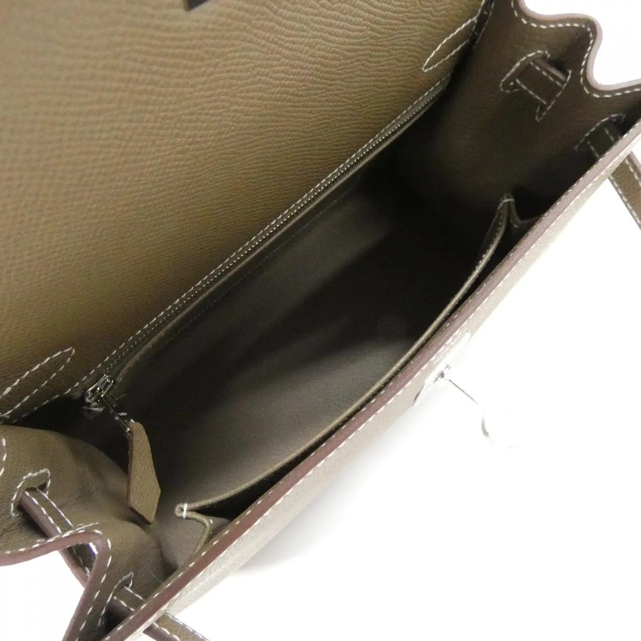 HERMES Kelly 038416CK Handbag Epsom Etoupe Epsom Leather Unused - Thumbnail 7