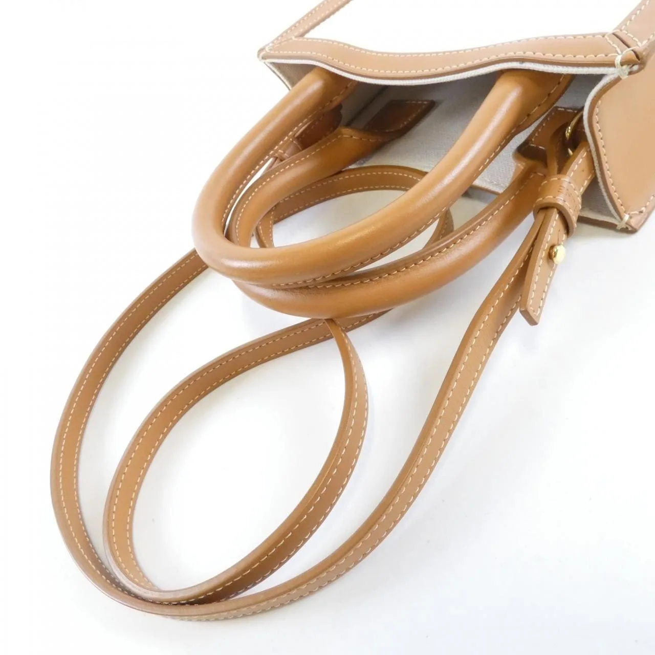 CELINE Cabas 193302BNZ Handbag Canvas 5