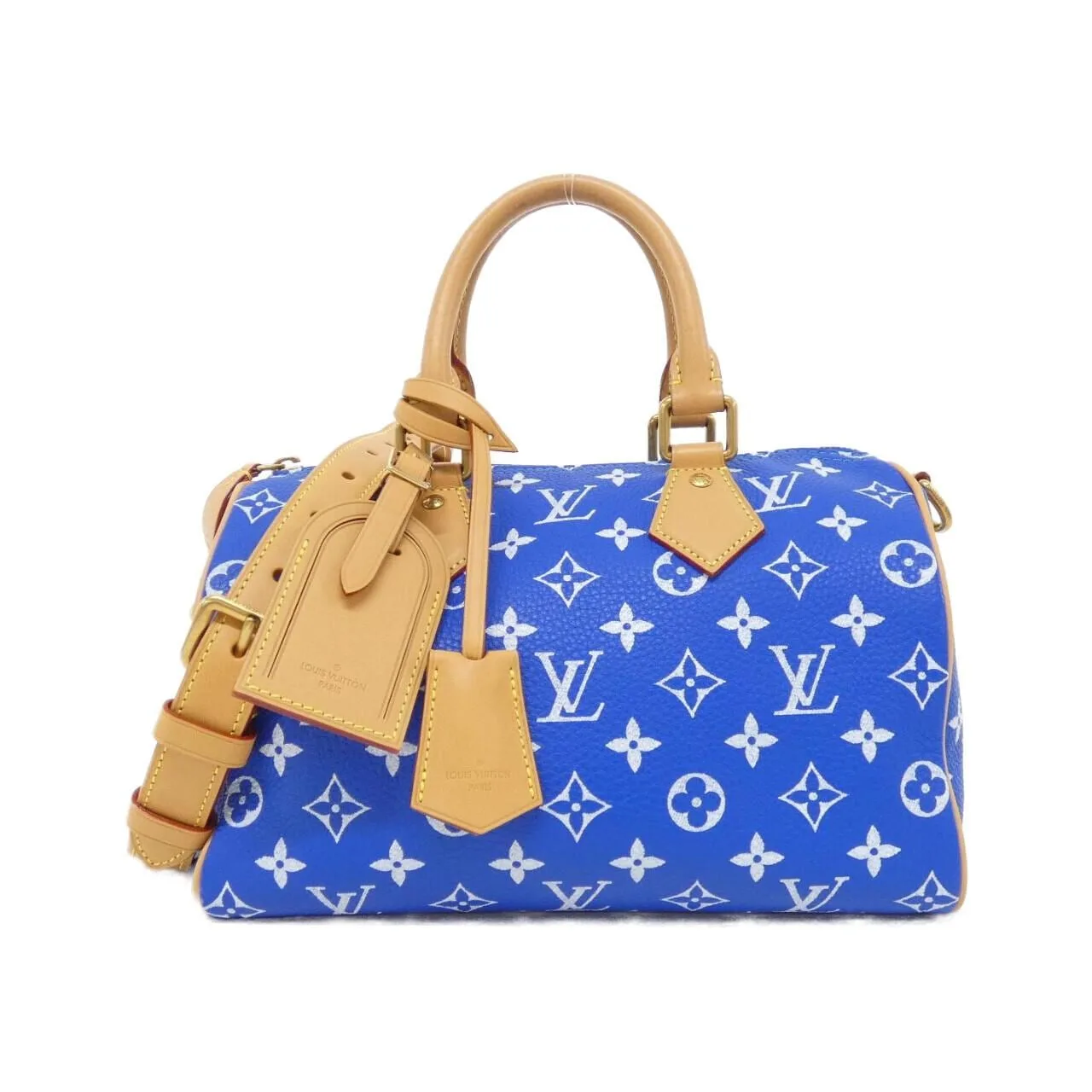 LOUIS VUITTON Speedy M24424 Boston Monogram Blue