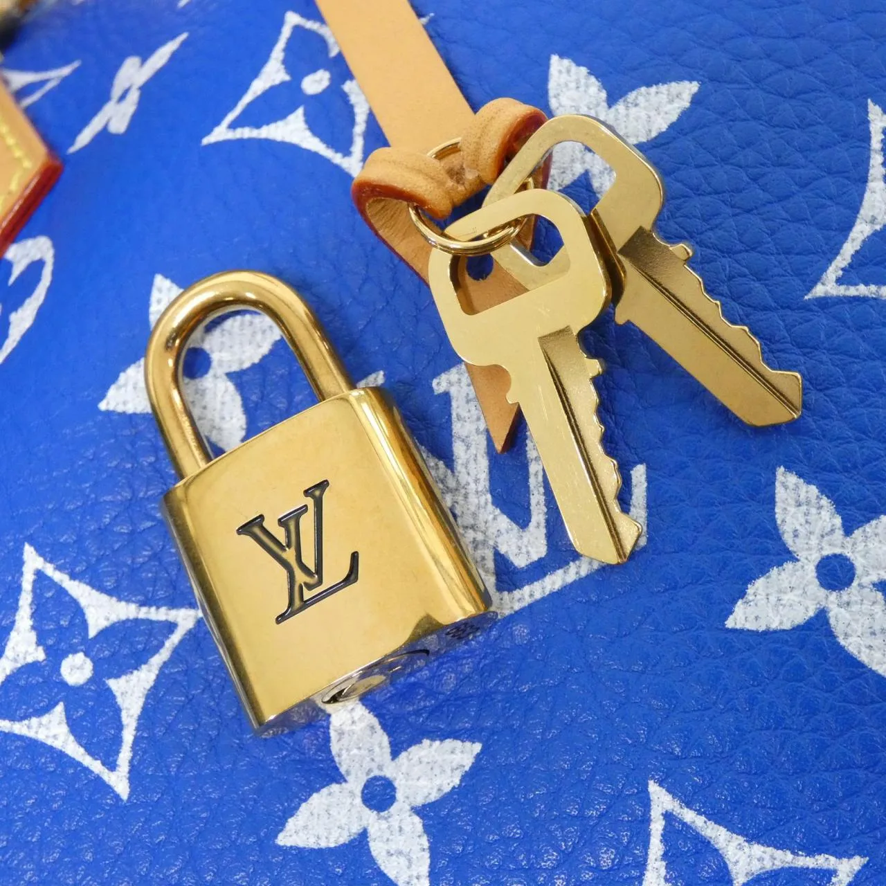 LOUIS VUITTON Speedy M24424 Boston Monogram Blue Monogram Rank A - Thumbnail 3