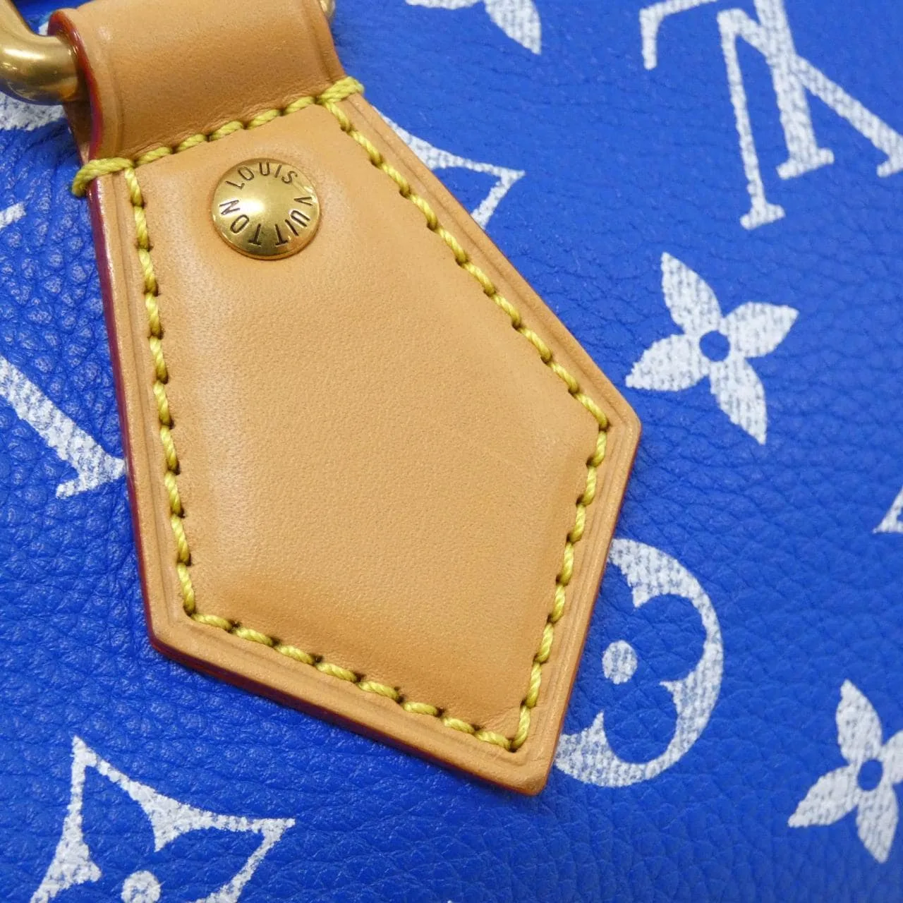LOUIS VUITTON Speedy M24424 Boston Monogram Blue Monogram Rank A - Thumbnail 4