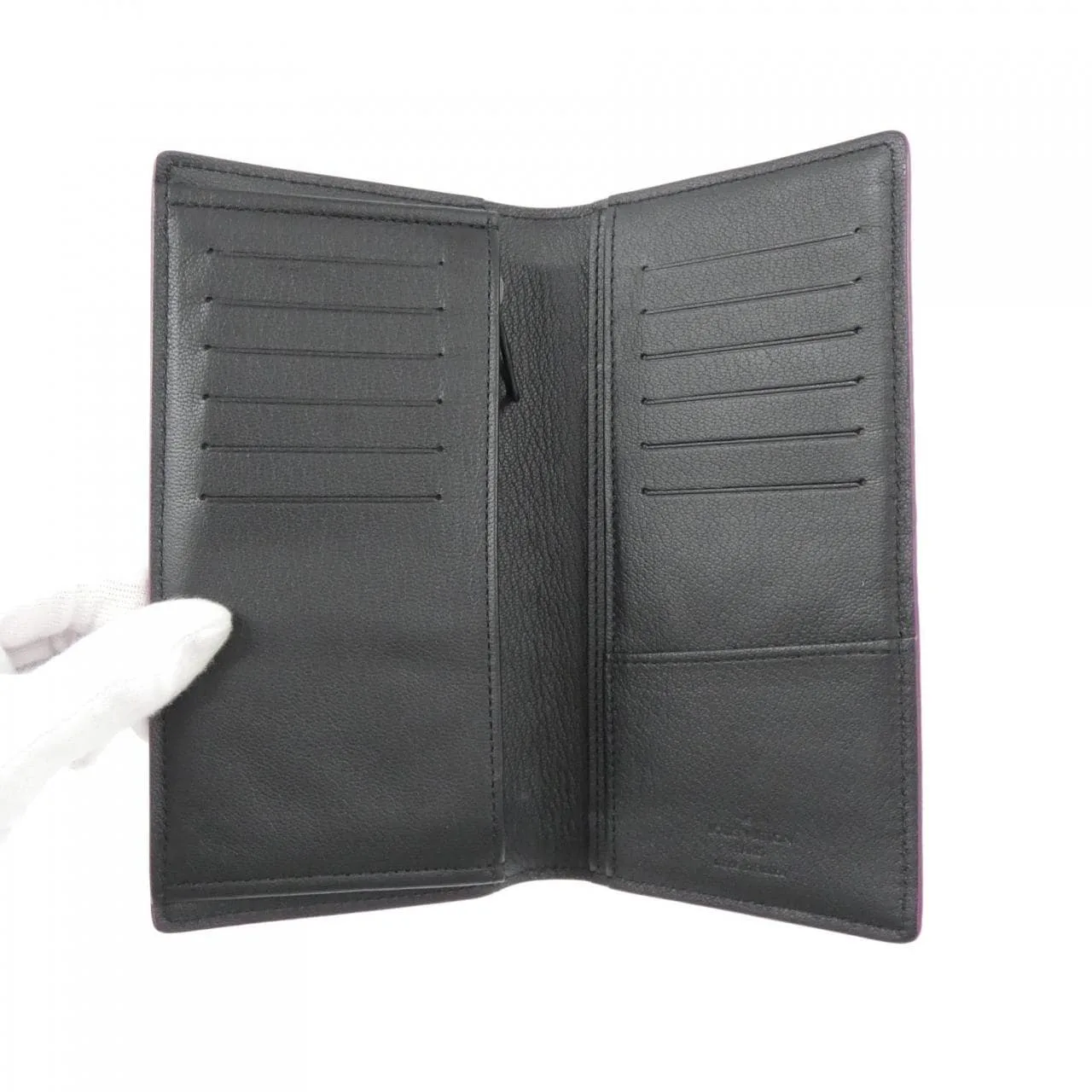 LOUIS VUITTON Wallet Leather Black Leather Rank A - Thumbnail 5