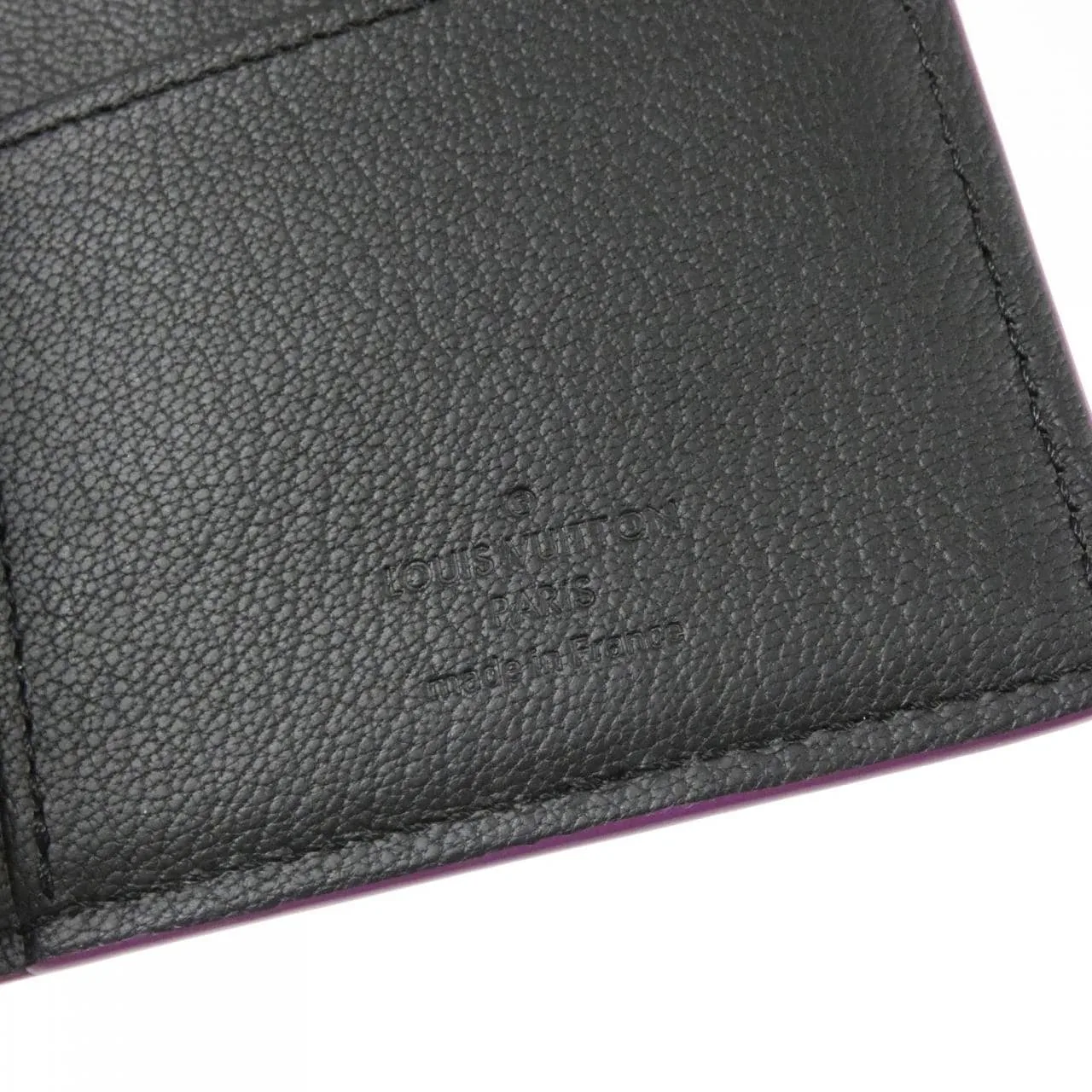 LOUIS VUITTON Wallet Leather Black Leather Rank A - Thumbnail 6