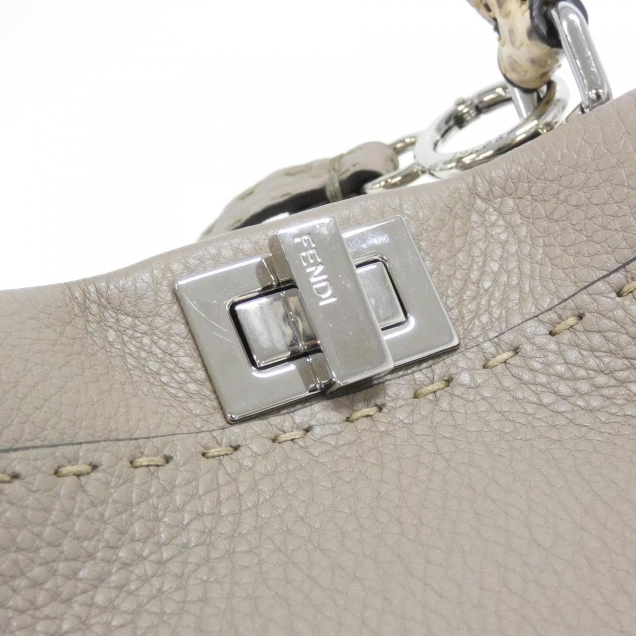 FENDI Peekaboo 8BN244 N8K 手提包 蟒蛇皮 3