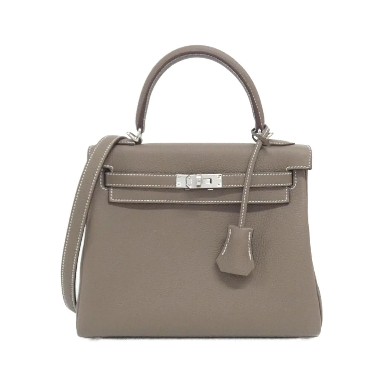 HERMES Kelly 044624CK Handbag Togo