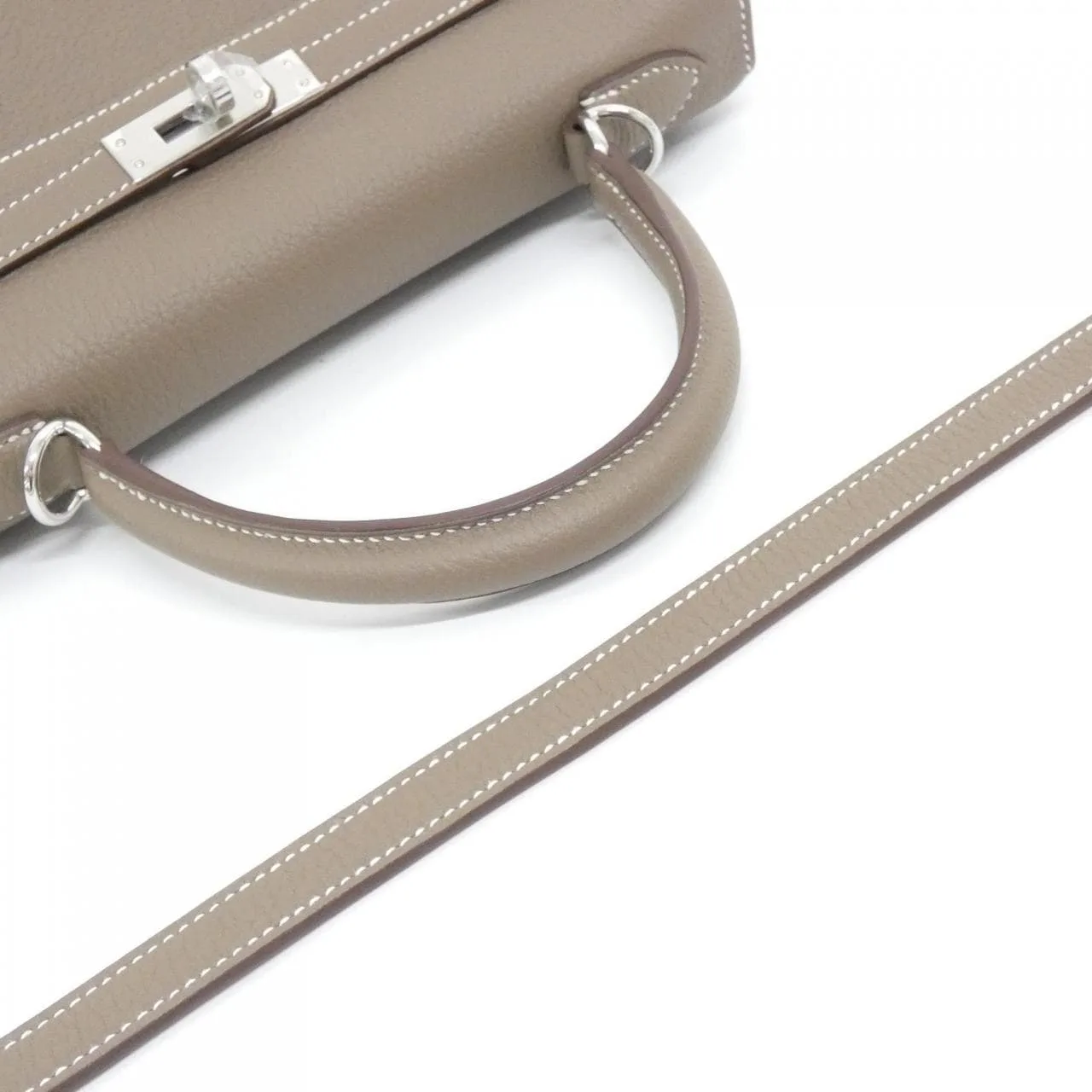 HERMES Kelly 044624CK Handbag Togo