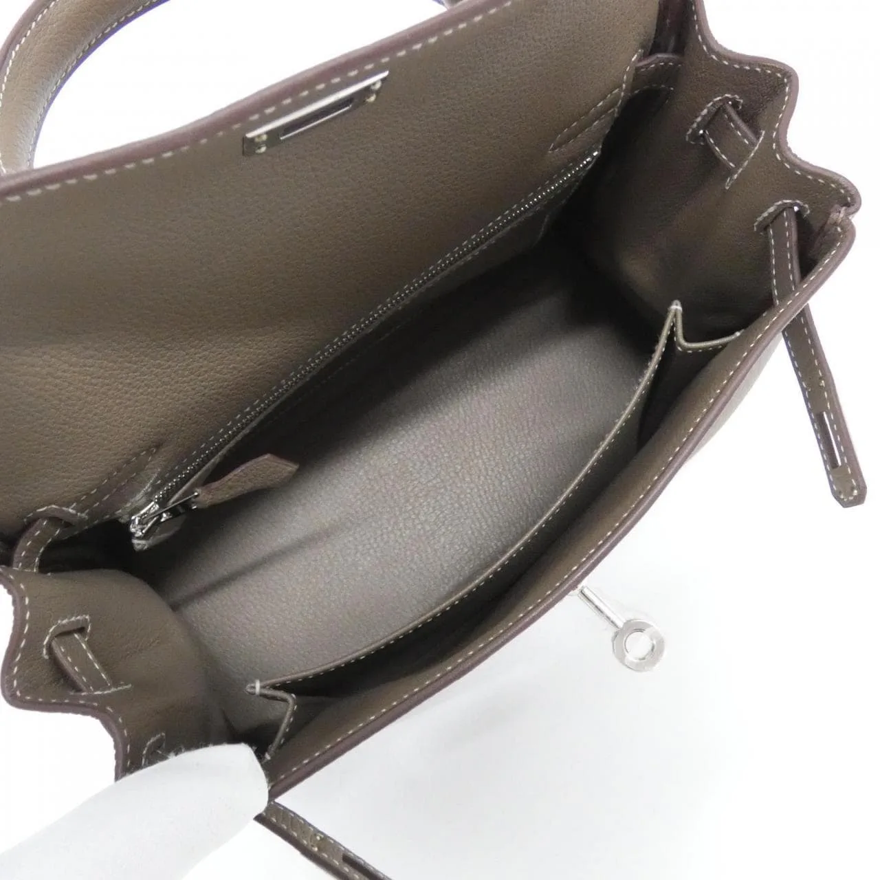 HERMES Kelly 044624CK Handbag Togo
