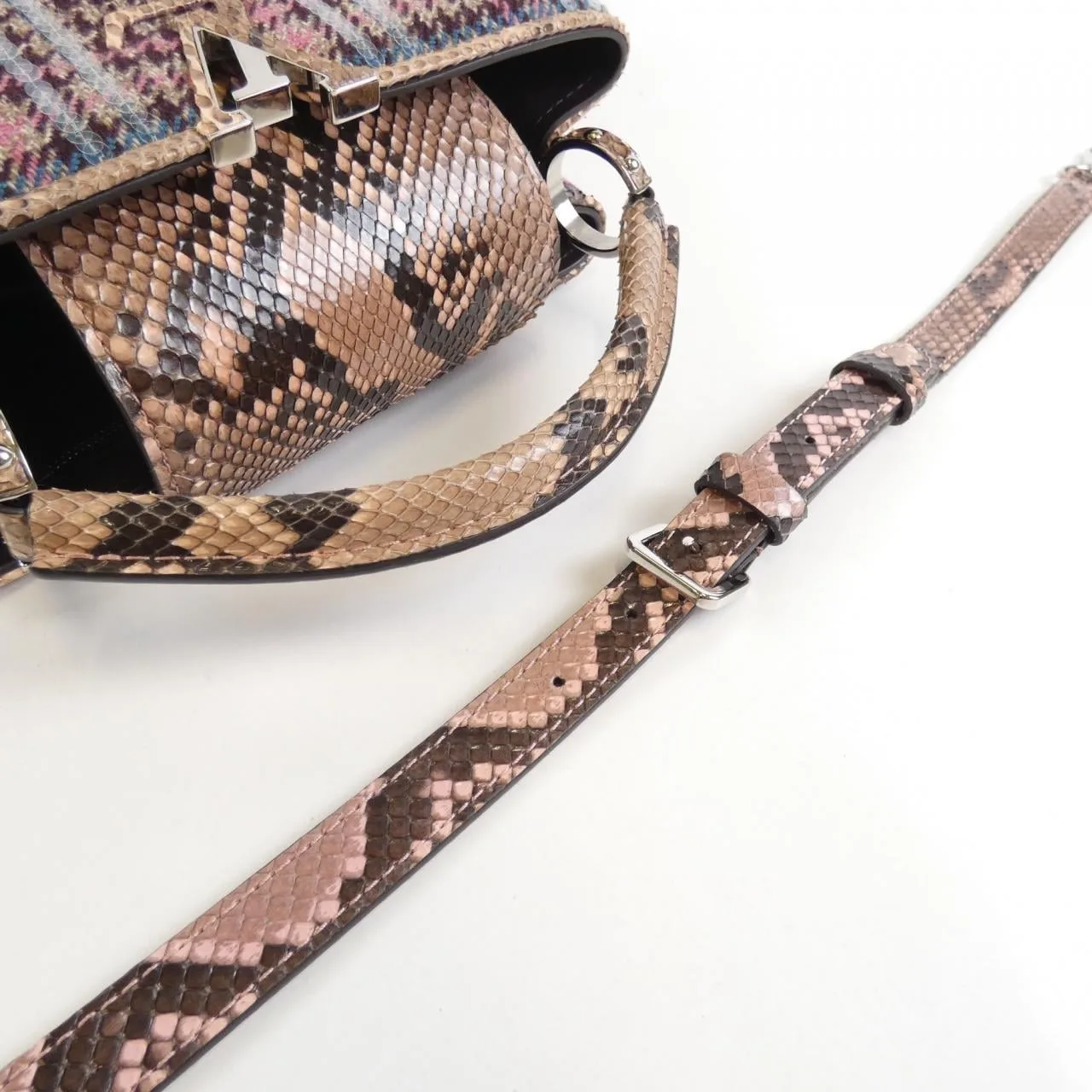 LOUIS VUITTON Capucines Handbag Leather