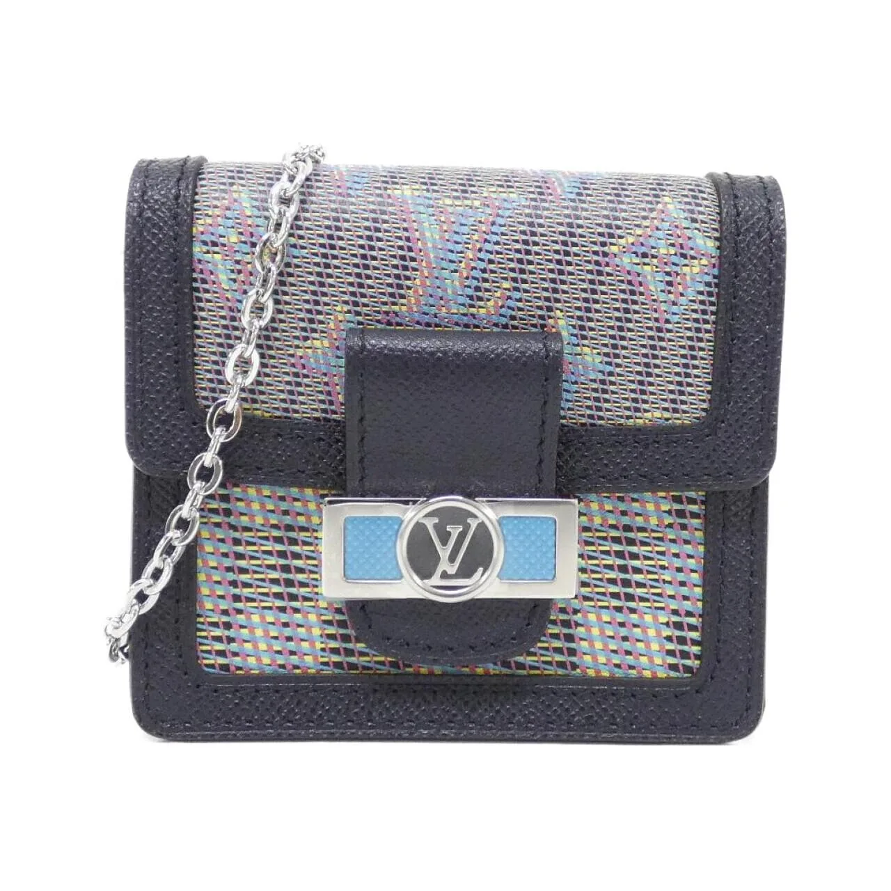 LOUIS VUITTON Dauphine M68619 Handbag Monogram Blue