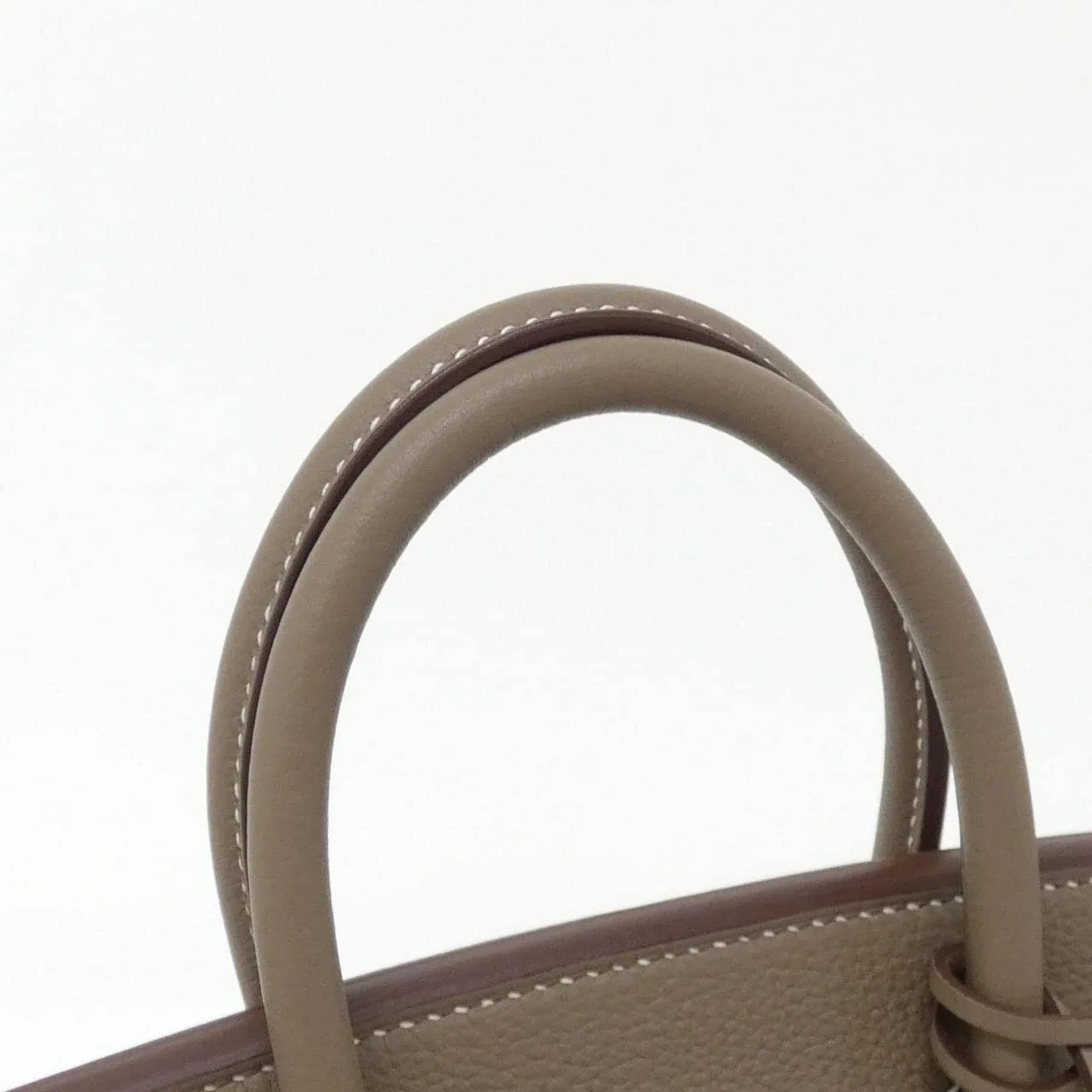 HERMES Birkin 041344CK Handbag Togo Etoupe Togo Leather Unused - Thumbnail 5