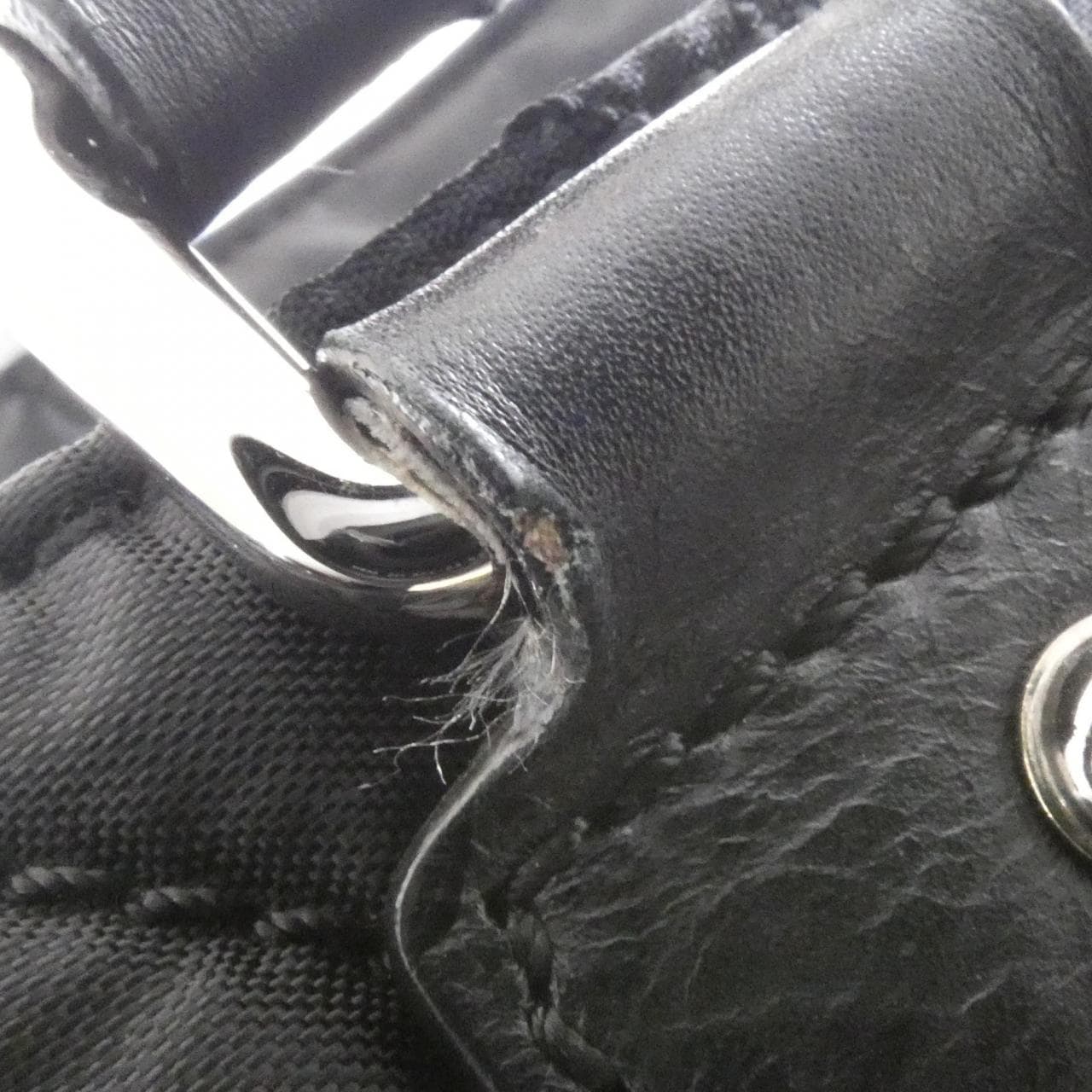 CHANEL 33100 Handbag Nylon 5