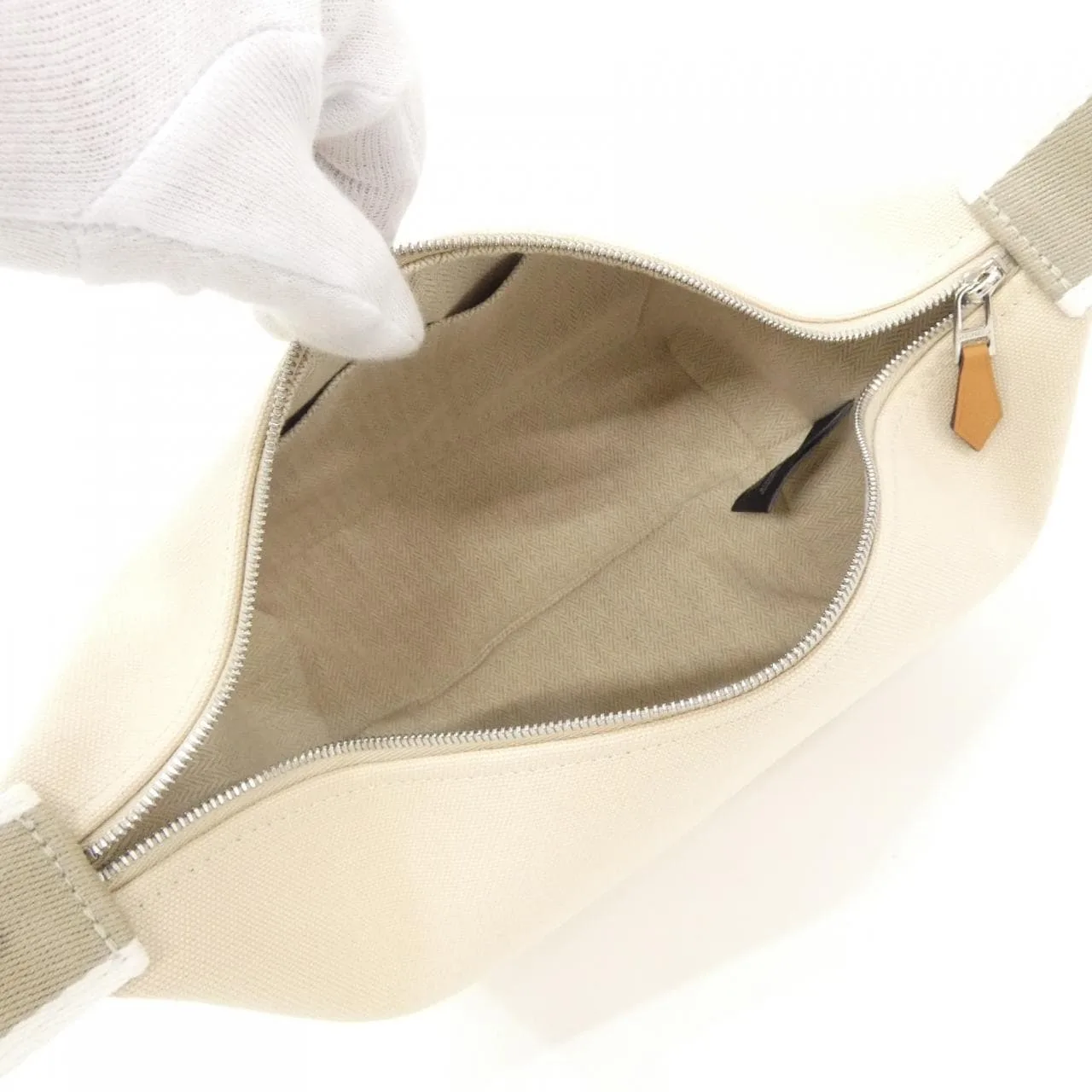 HERMES 103222M Pouch Canvas Black Canvas Rank A - Thumbnail 6