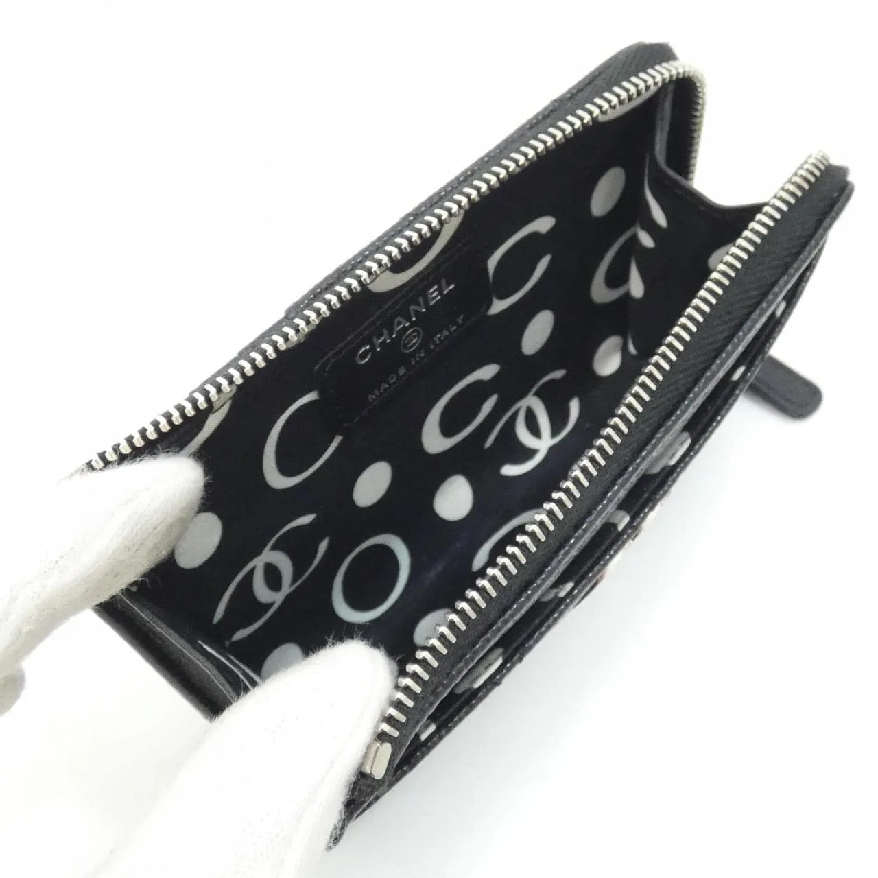 CHANEL Chanel 19 AP3836 卡片套 荔枝紋牛皮