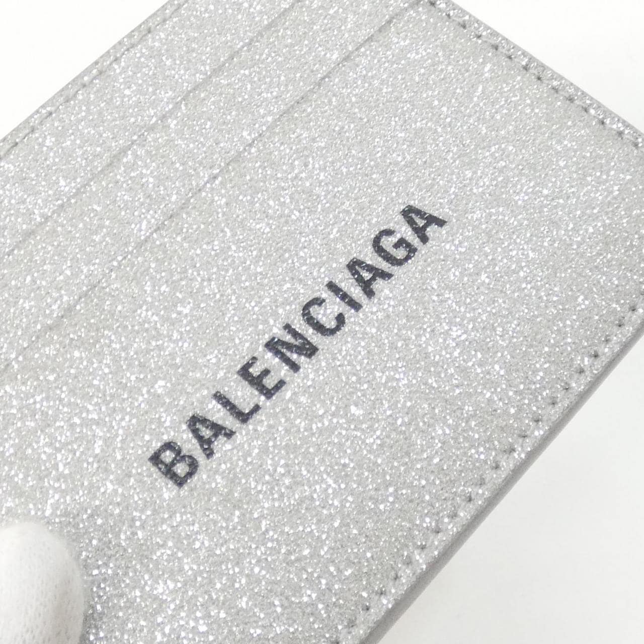 BALENCIAGA Hourglass 593812 210IE Card Case Canvas 4