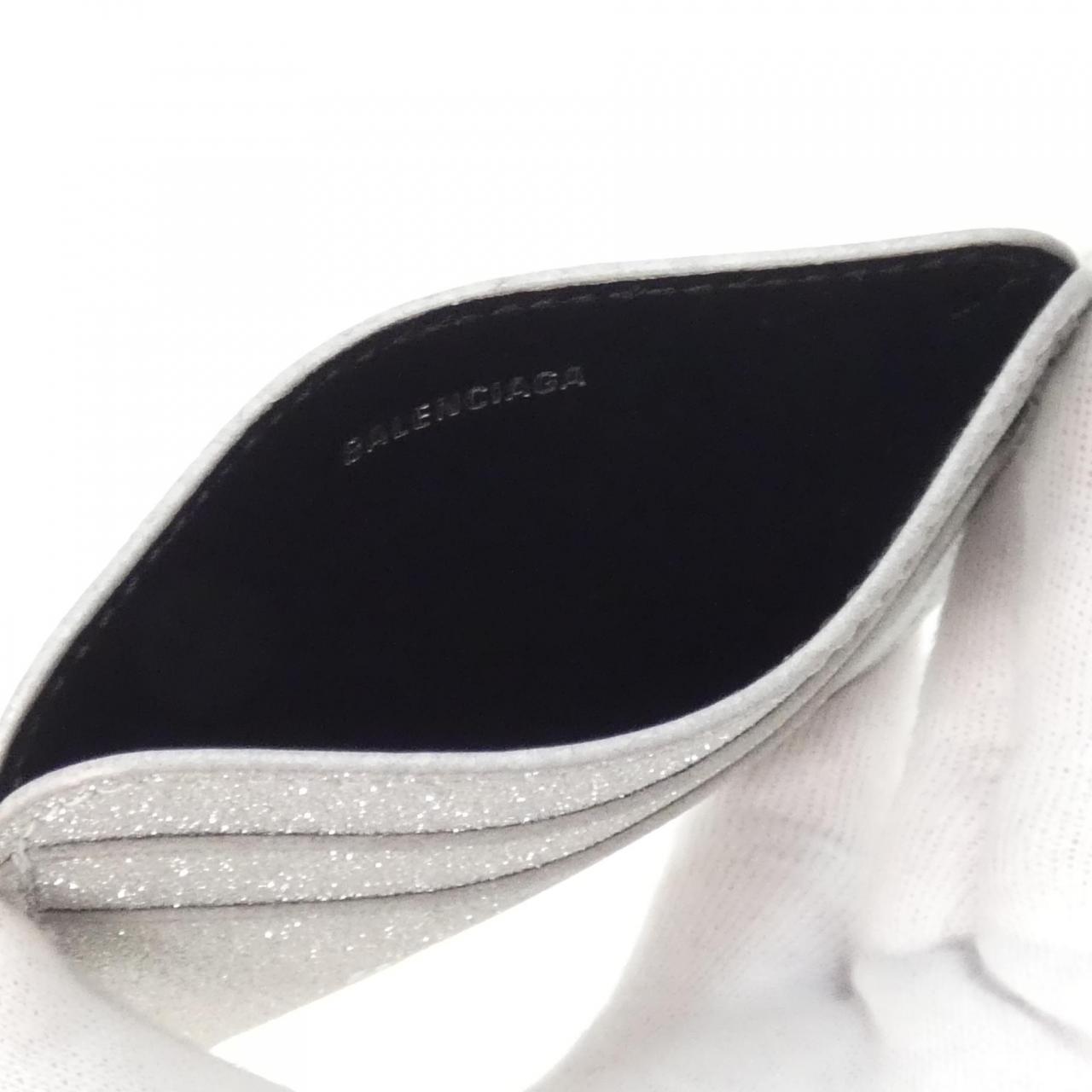 BALENCIAGA Hourglass 593812 210IE Card Case Canvas 5