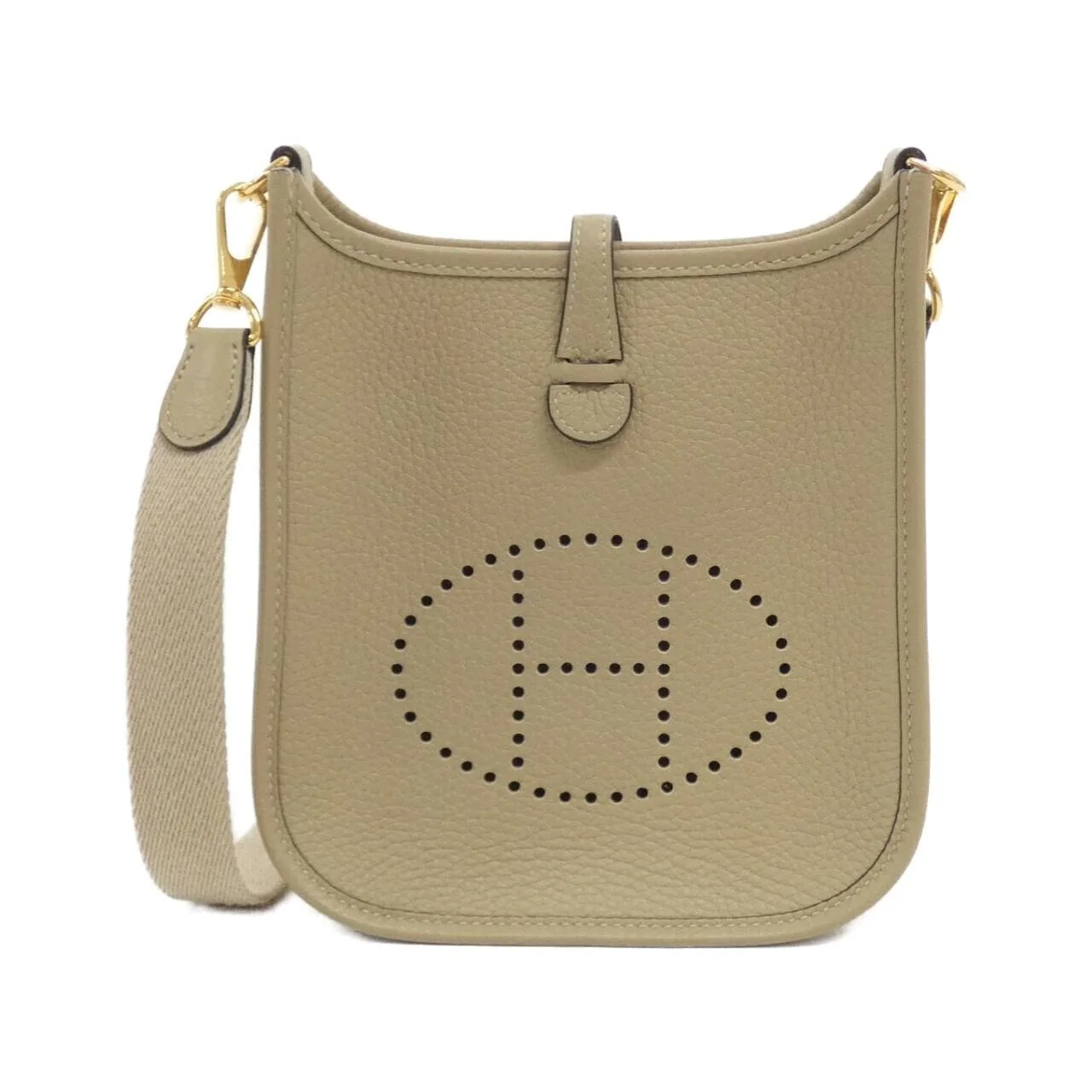 HERMES Evelyne 069426CC Shoulder Clemence Black