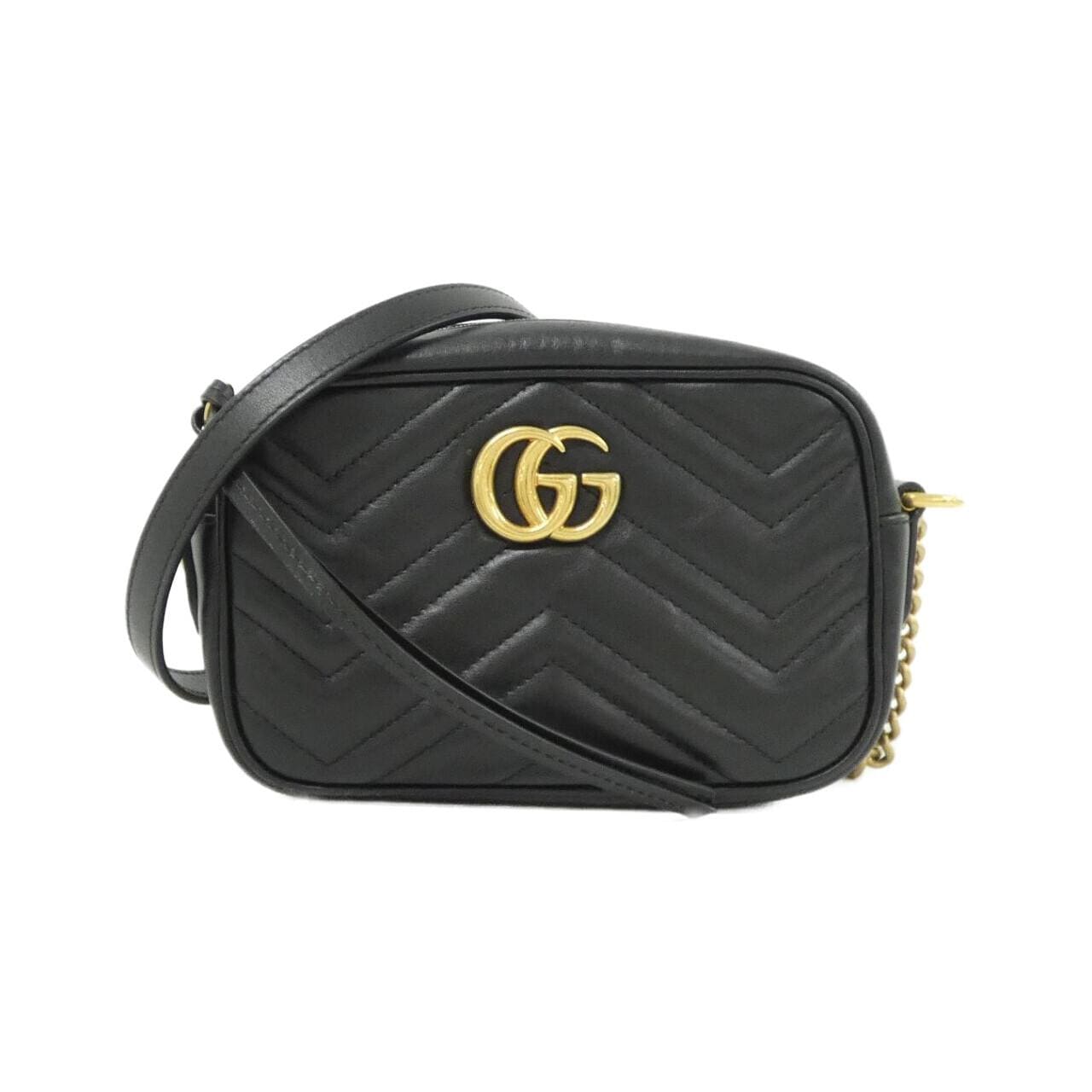 GUCCI GG Marmont 448065 DTD1T Shoulder Leather