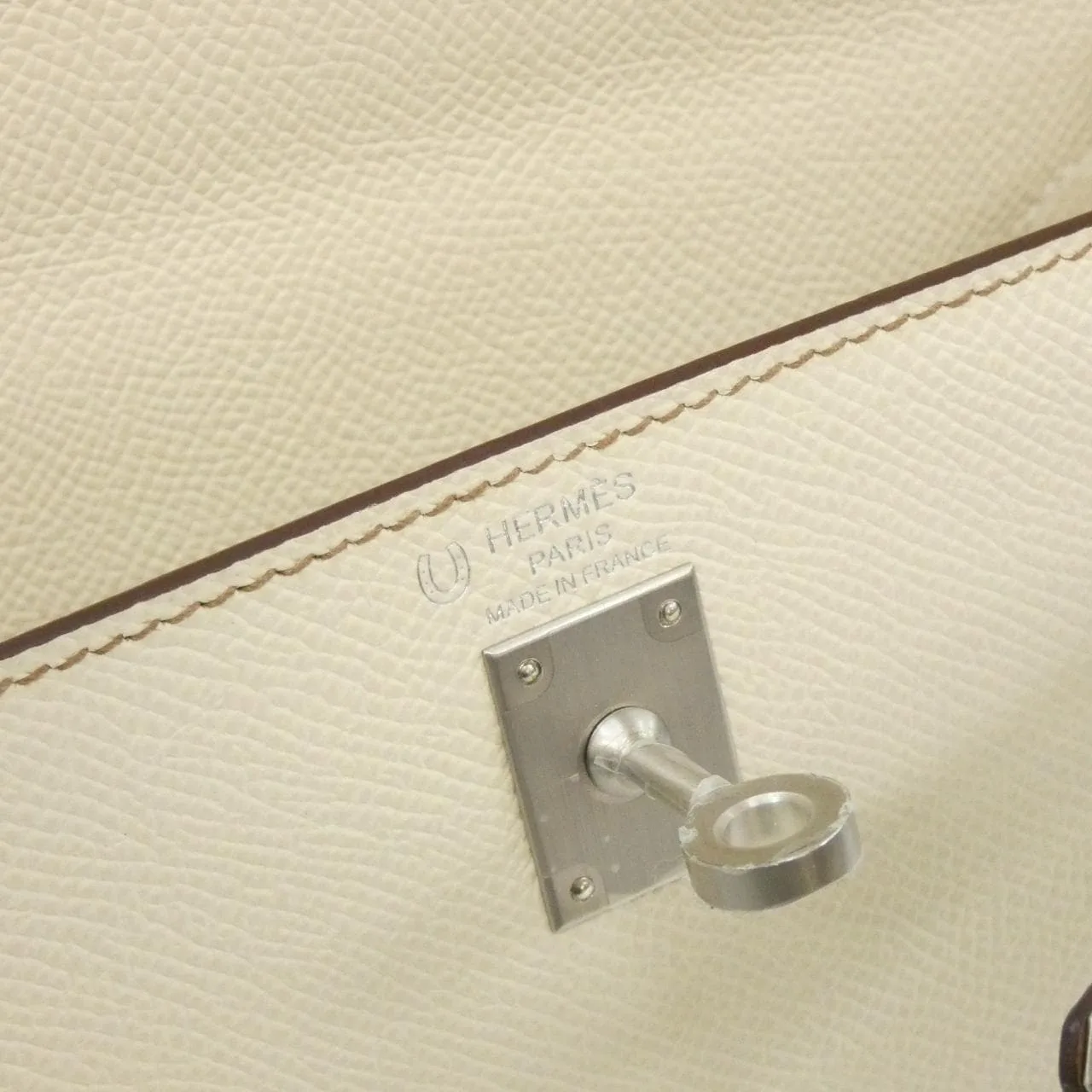 HERMES Kelly Handbag Epsom Black Epsom Leather Rank A - Thumbnail 4
