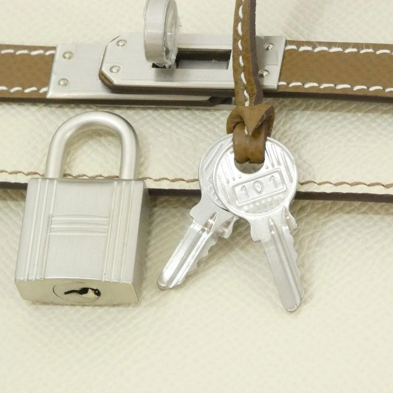HERMES Kelly Handbag Epsom Black Epsom Leather Rank A - Thumbnail 5