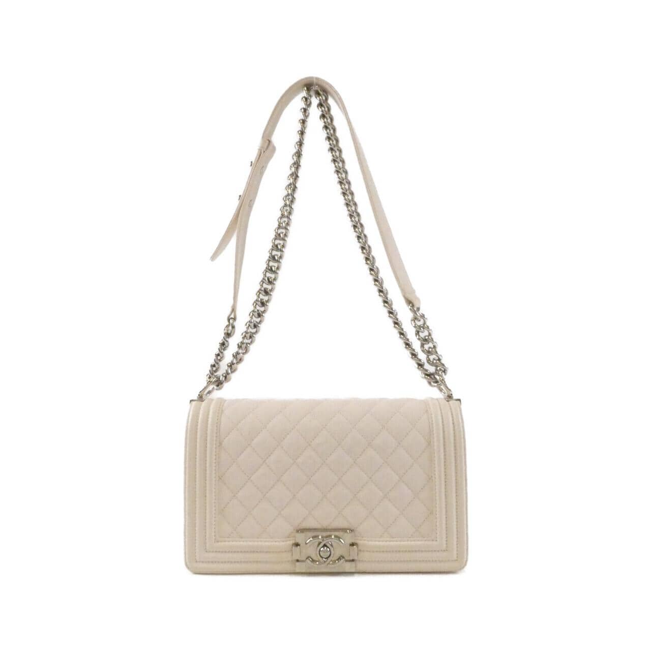 CHANEL Boy Chanel 67086 Shoulder Grained Calfskin
