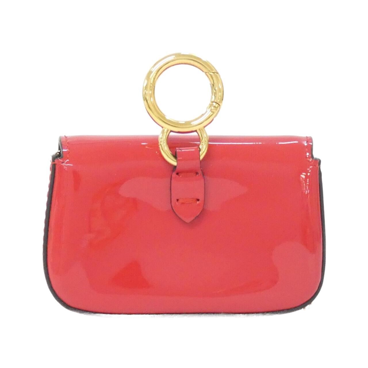FENDI Baguette 7AR844 A5AU Key Case Patent Leather 2